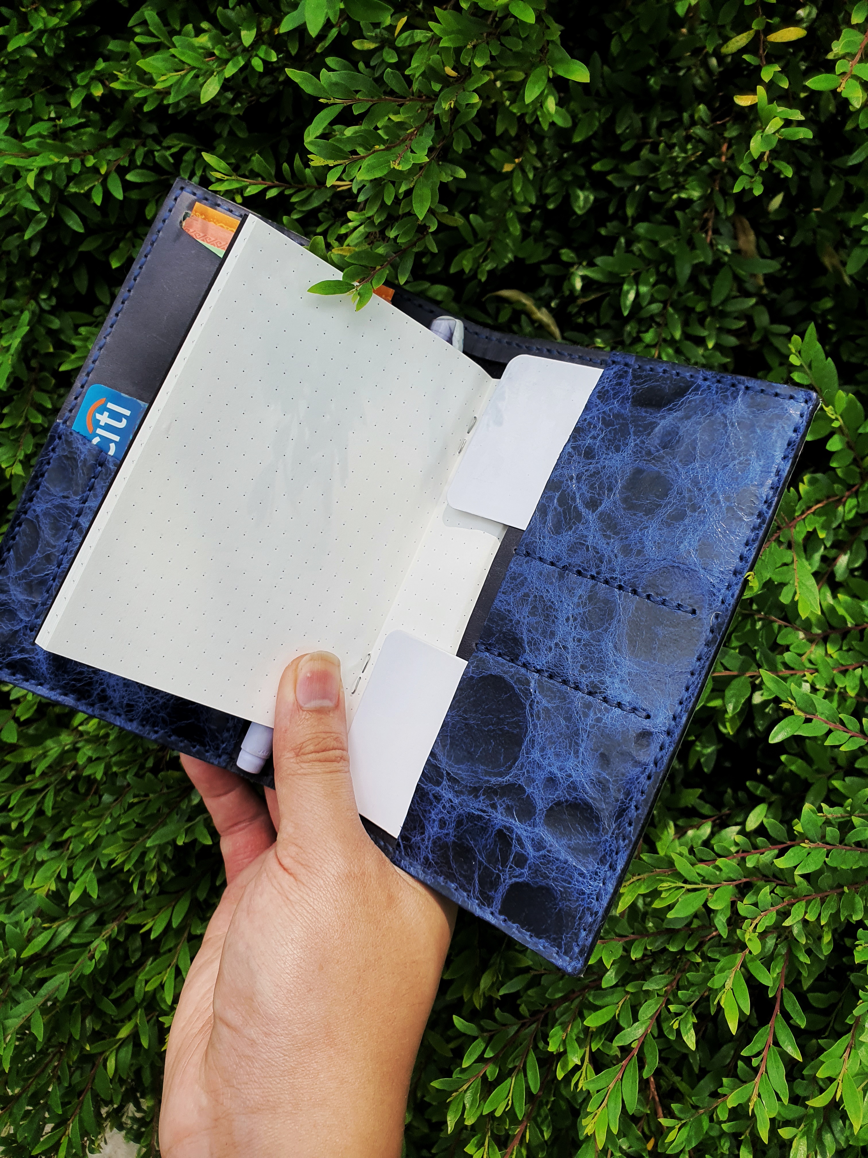 The Cobalt V2 - passport sized wallet with room for cash and cards