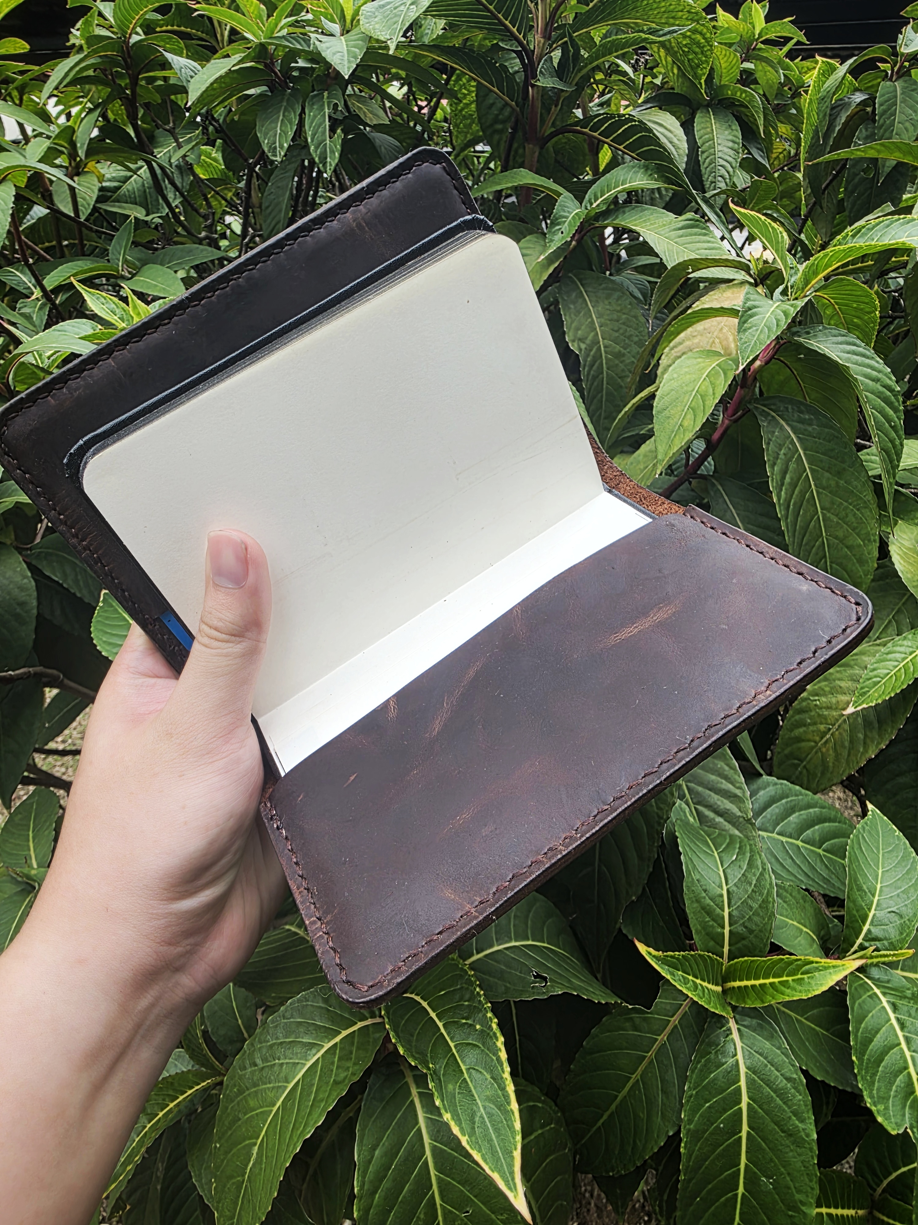 The Tuscany: An A6 notebook in pull up brown