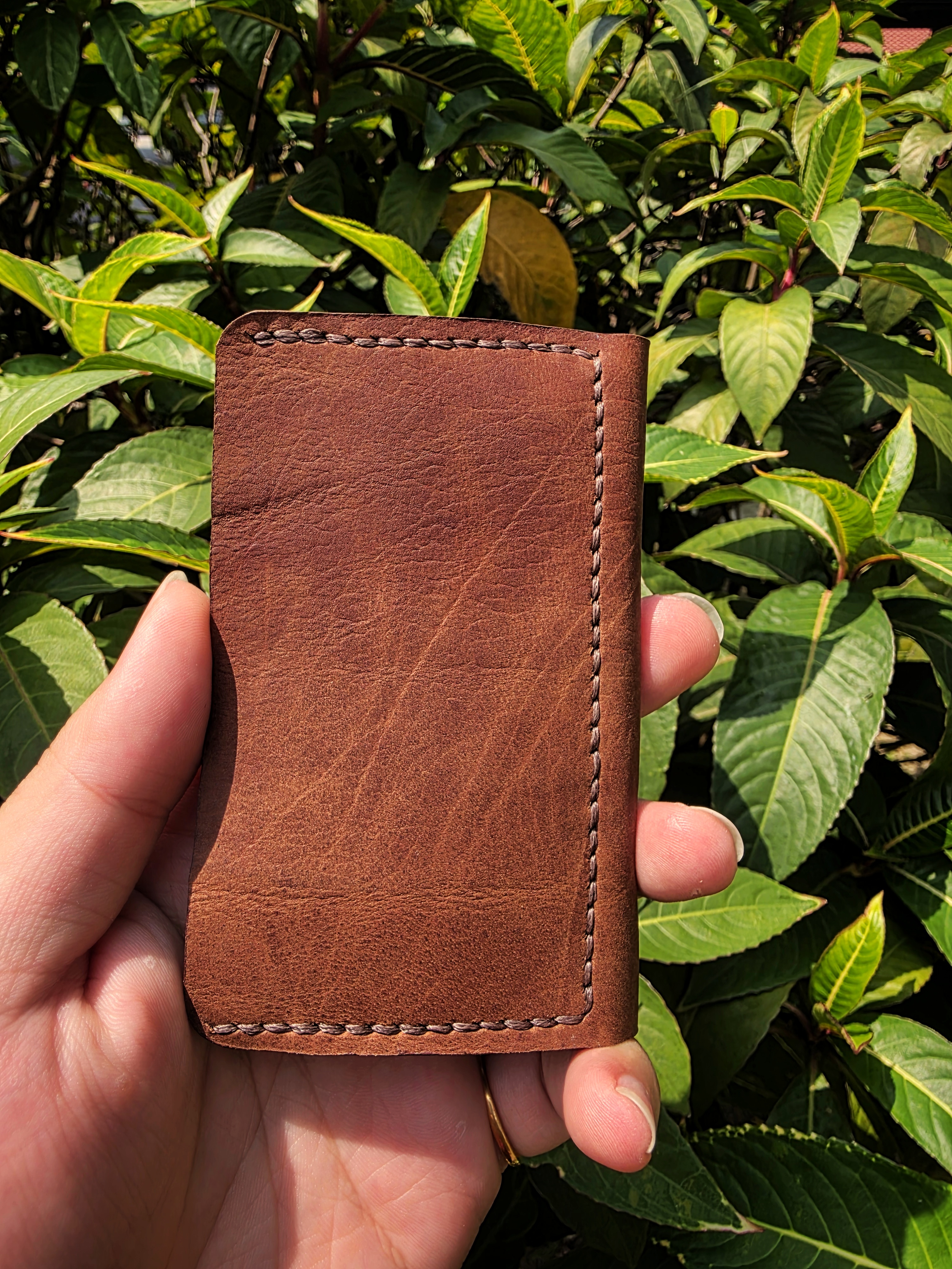 The Terracotta v2.1 a minimal leather wallet made with premium calf hide