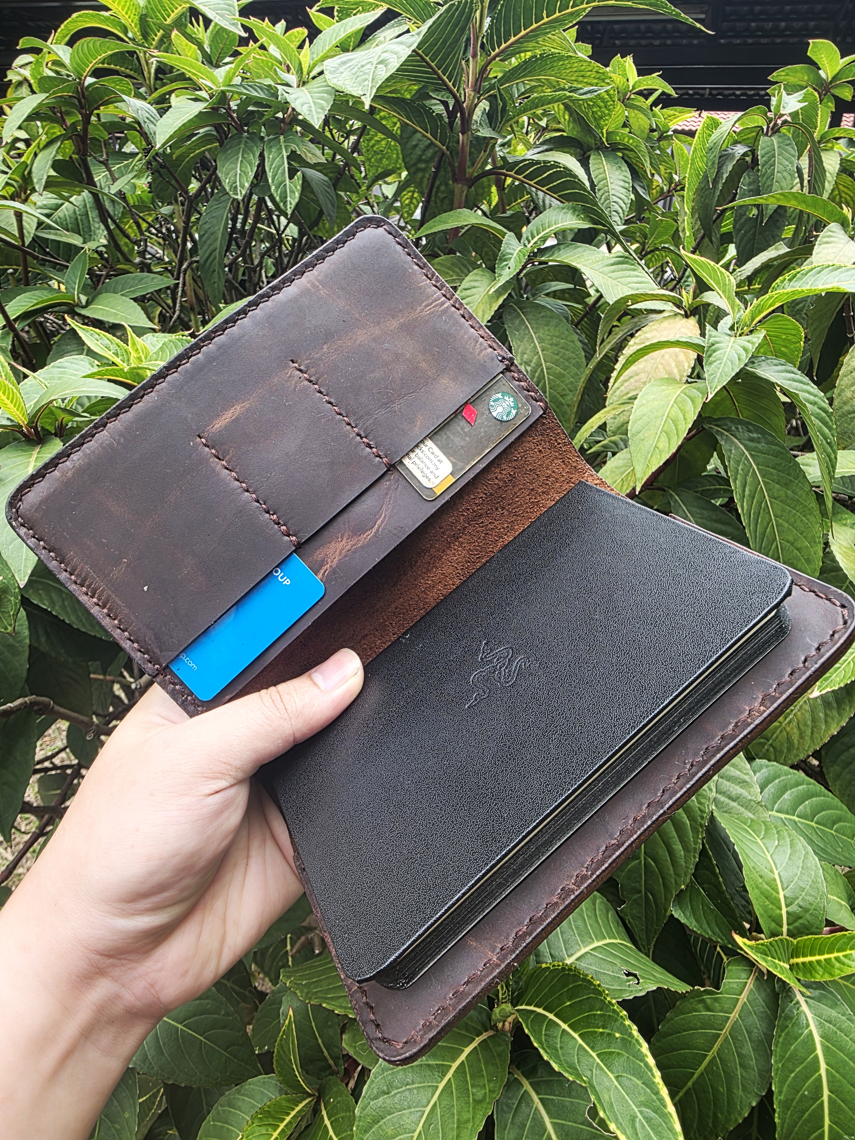 The Tuscany: An A6 notebook in pull up brown