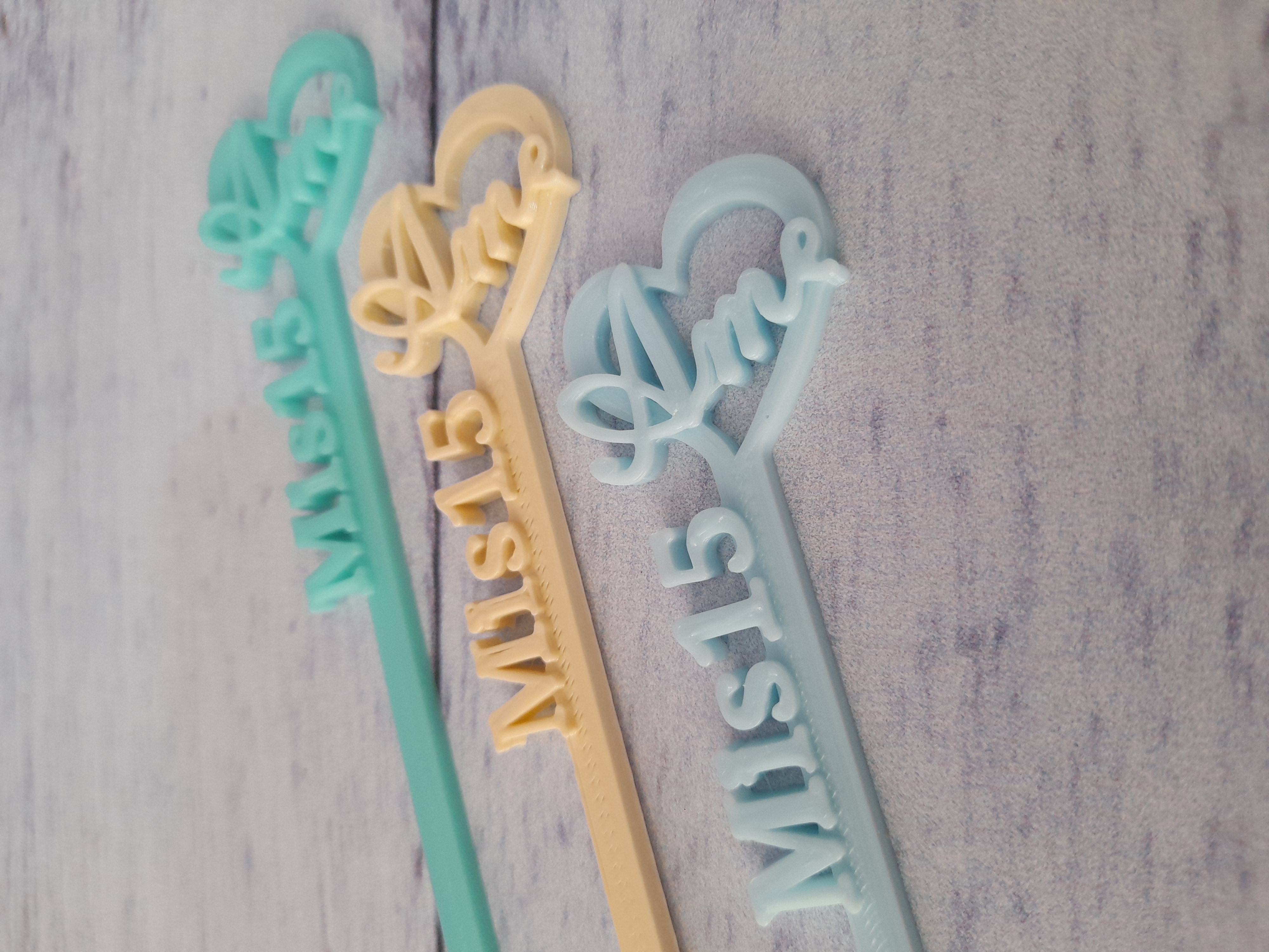 Revolvedores Personalizados Pack x 50 Unidades Color Pastel