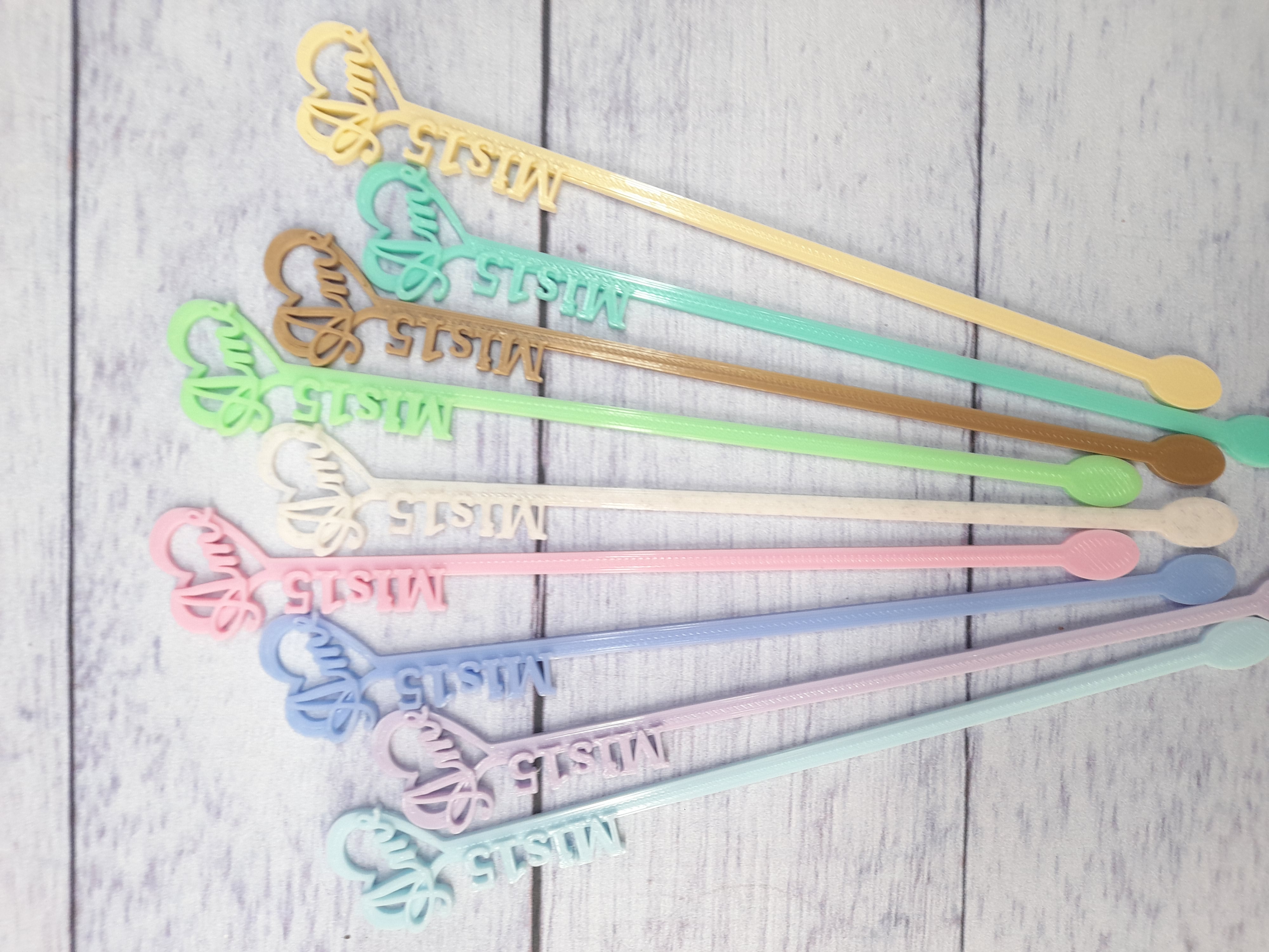 Revolvedores Personalizados Pack x 50 Unidades Color Pastel