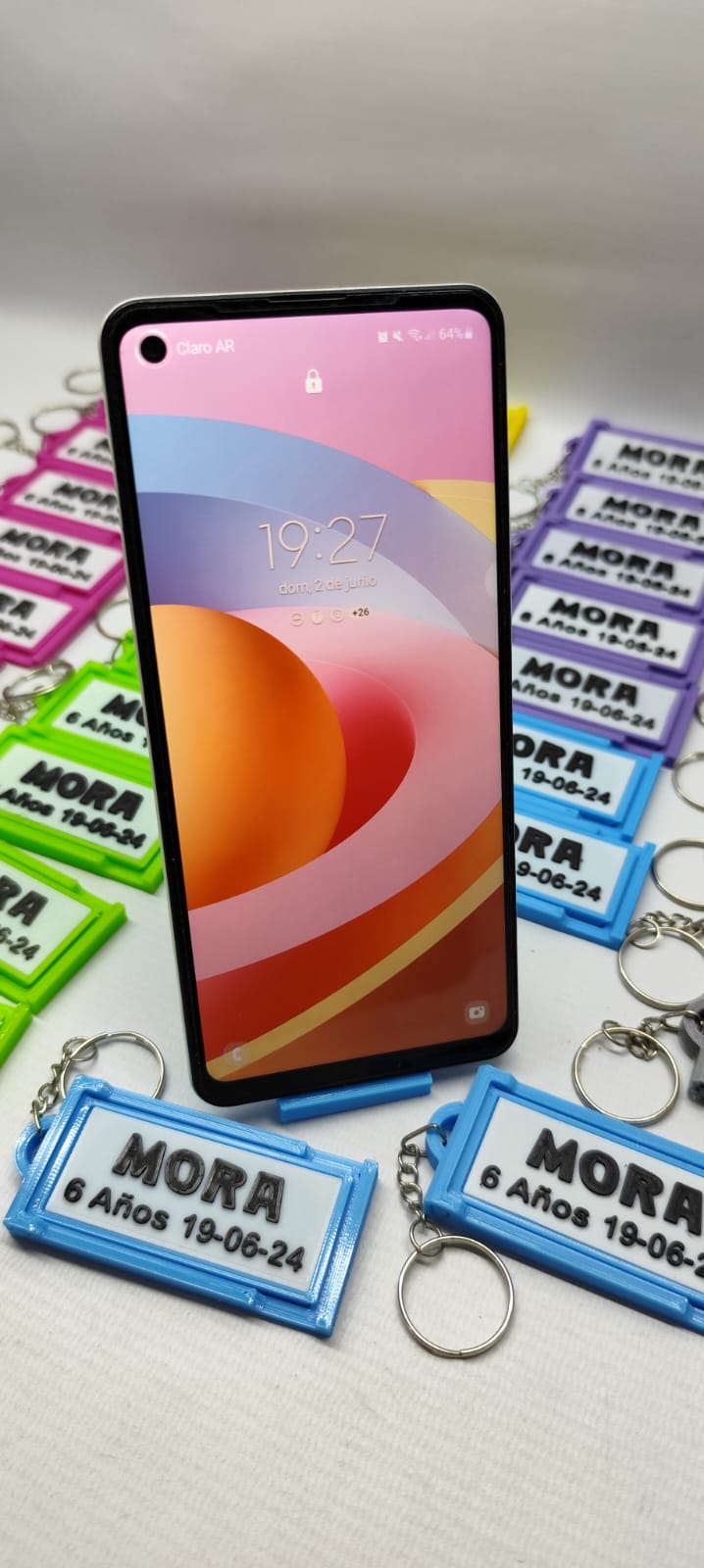 Llavero Porta Celular Personalizado