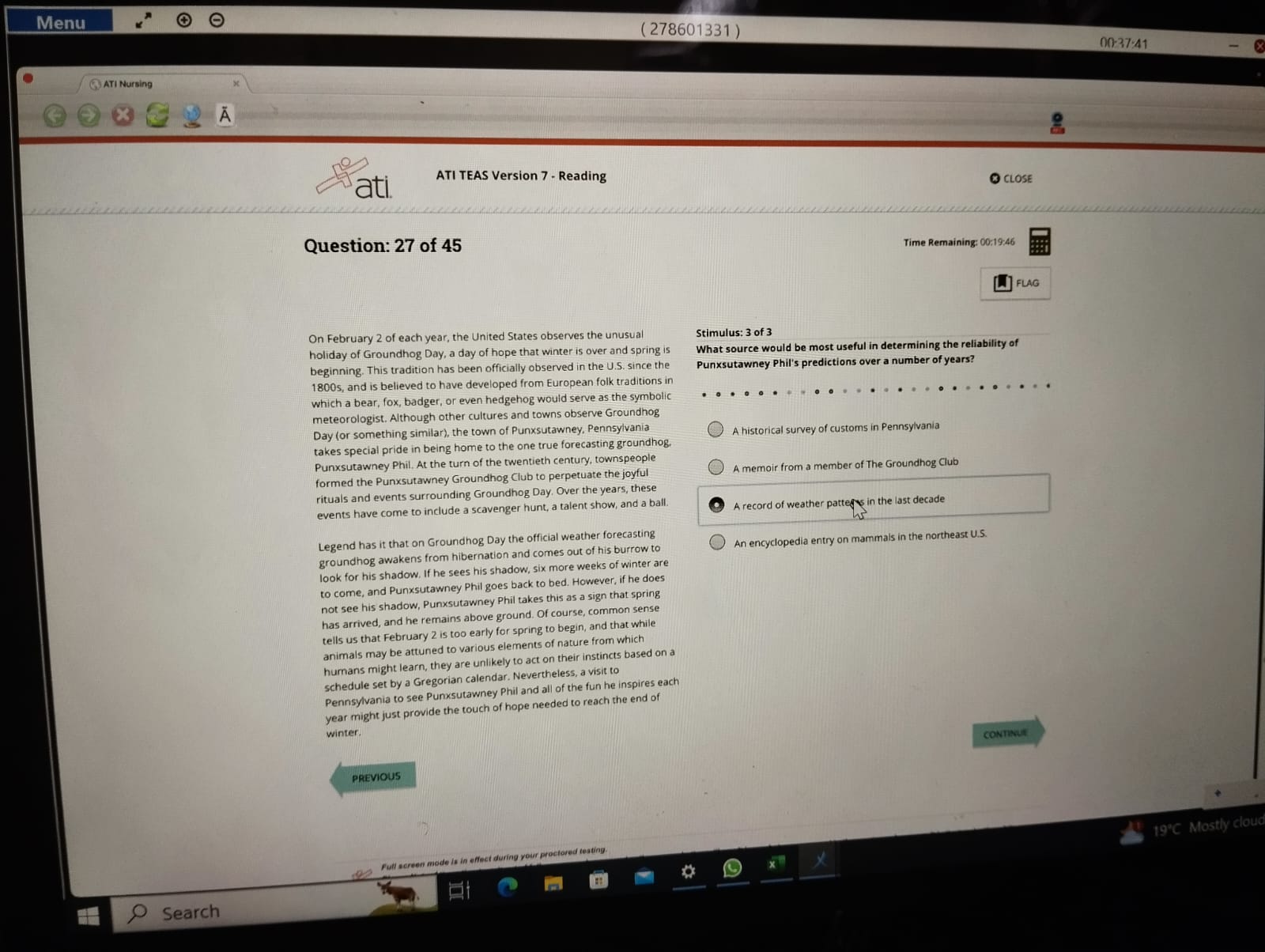 2025 ATI TEAS 7 - Reading