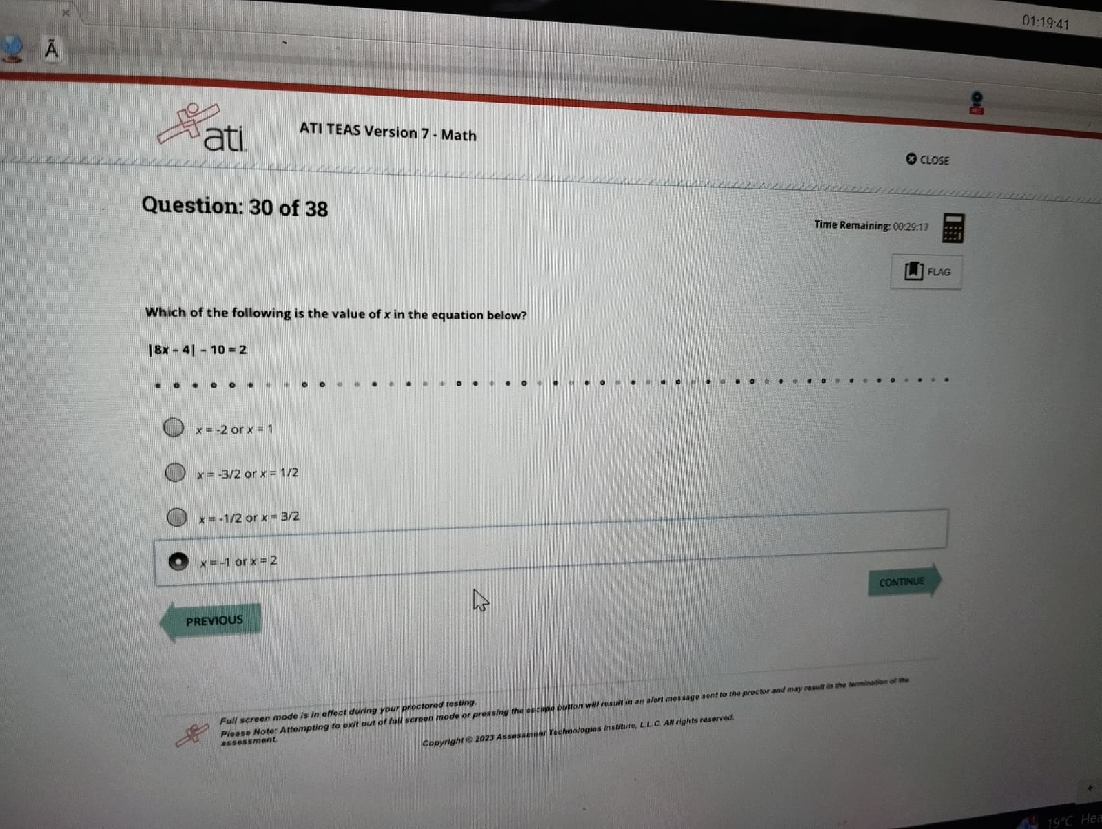 2025 ATI TEAS 7 - Math Section