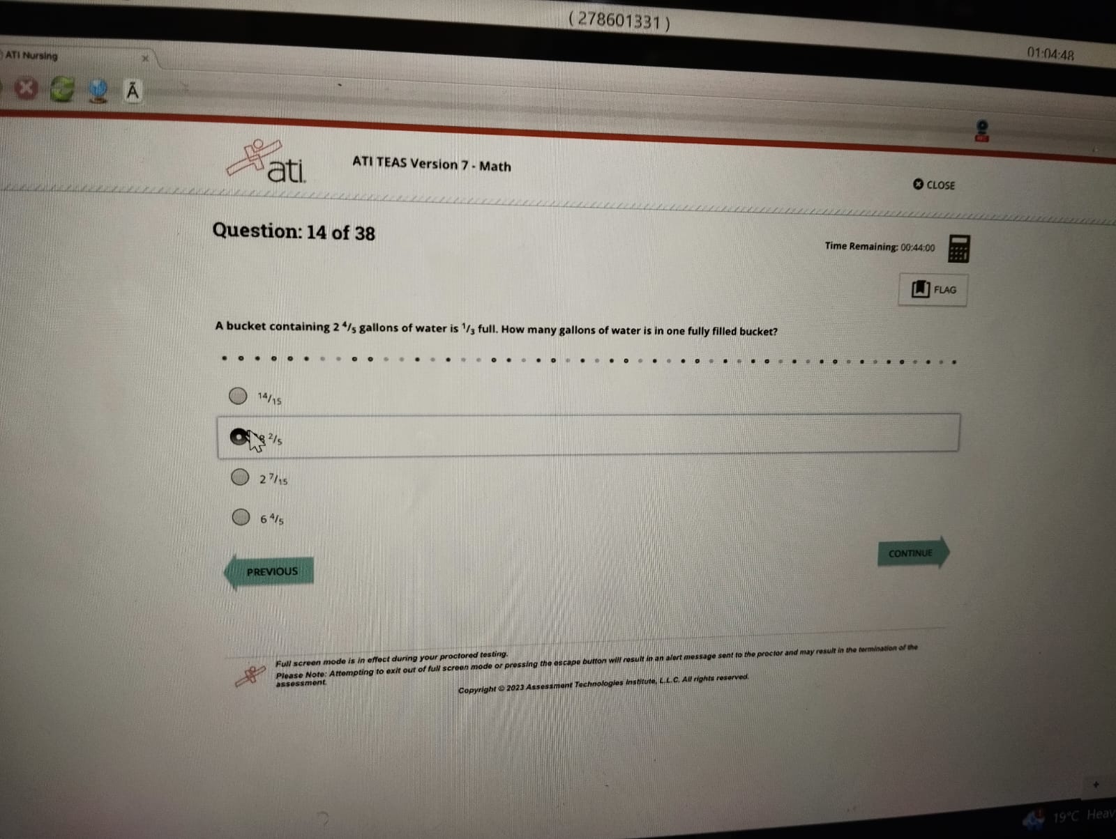 2025 ATI TEAS 7 - Math Section