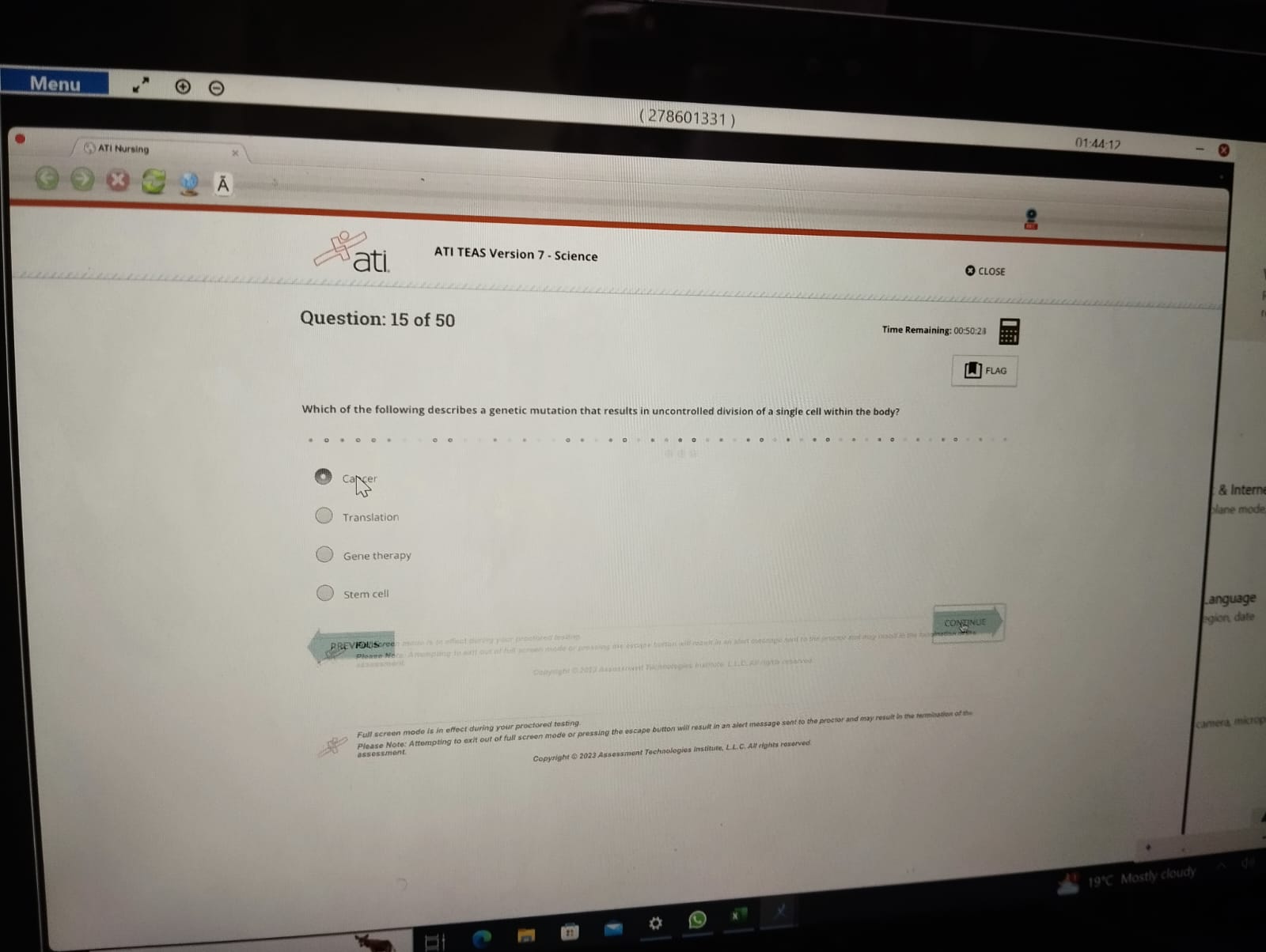 2025 ATI TEAS 7 - Science