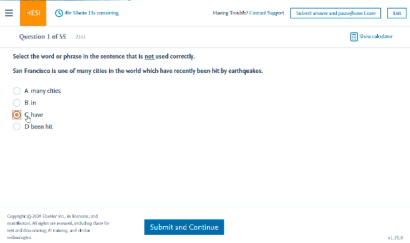 2026 HESI A2 GRAMMAR