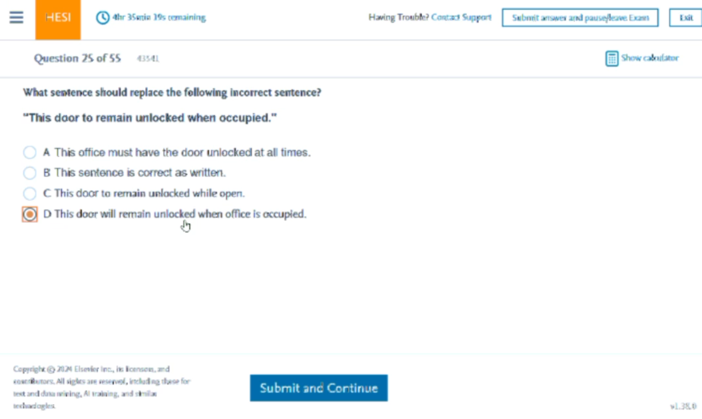 2026 HESI A2 GRAMMAR