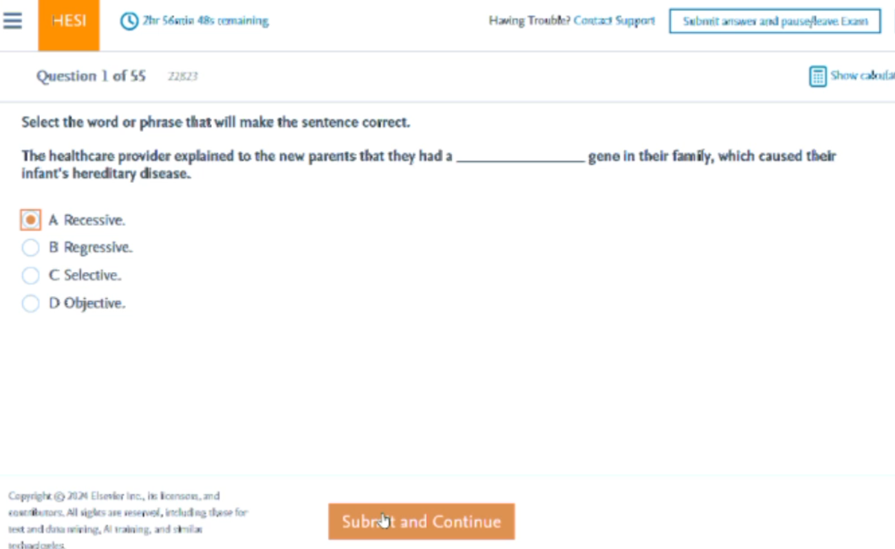 2026 HESI A2 VOCABULARY SECTION