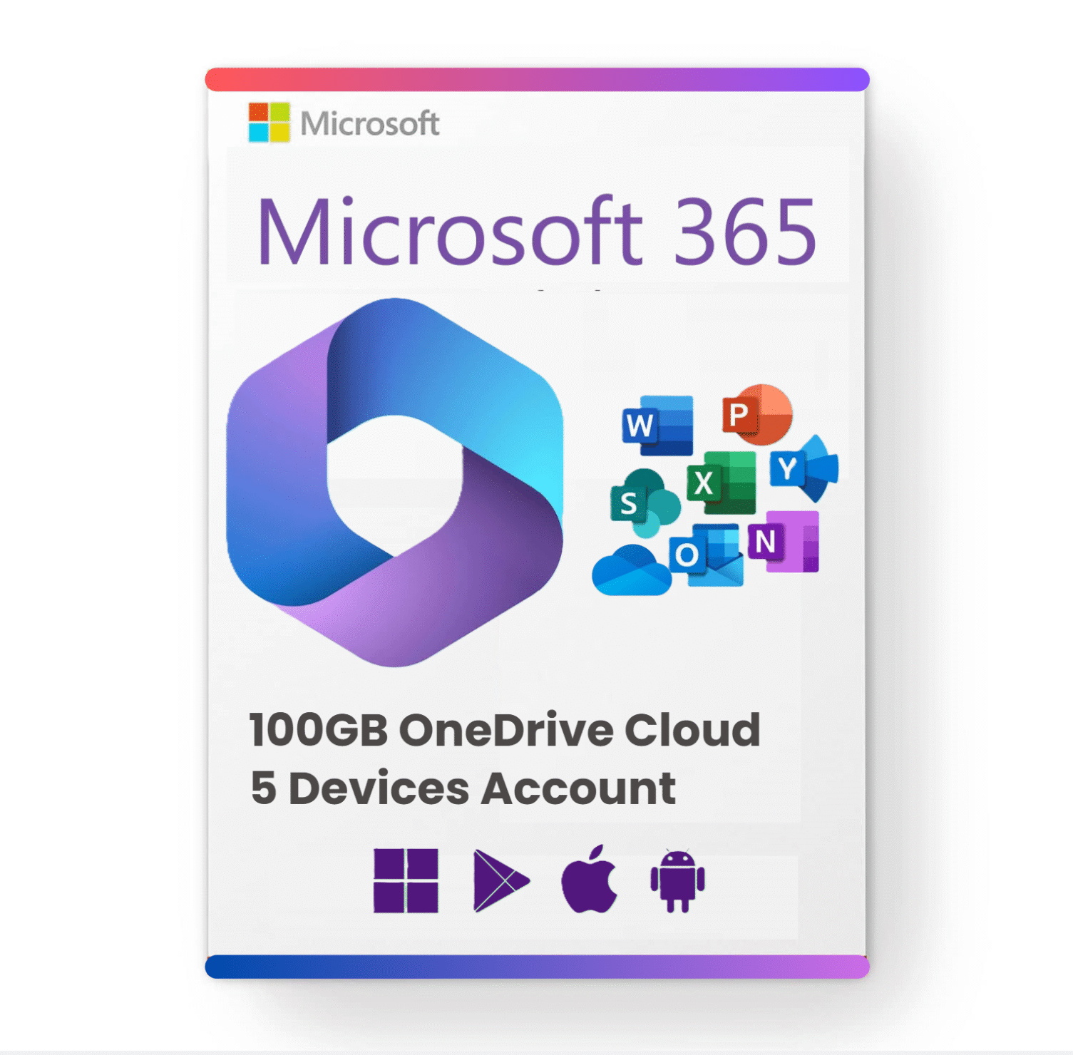 MICROSOFT 365 PROFESSIONAL PLUS ACCOUNT 5 DEVICES – Lifetime SUBSCRIPTION