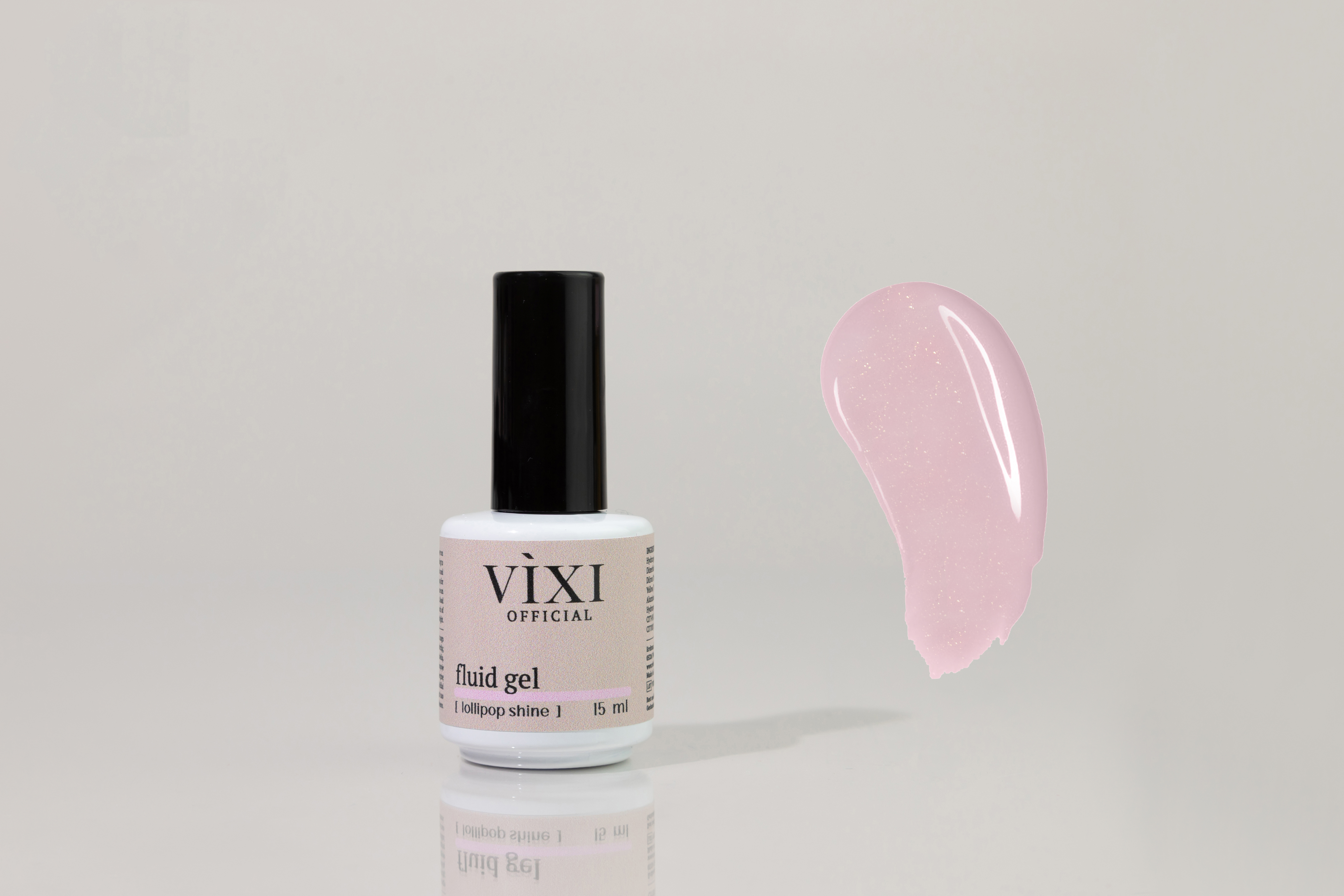 Fluid Gel - LOLLIPOP SHINE (Pink With Golden Glitter) 15ml