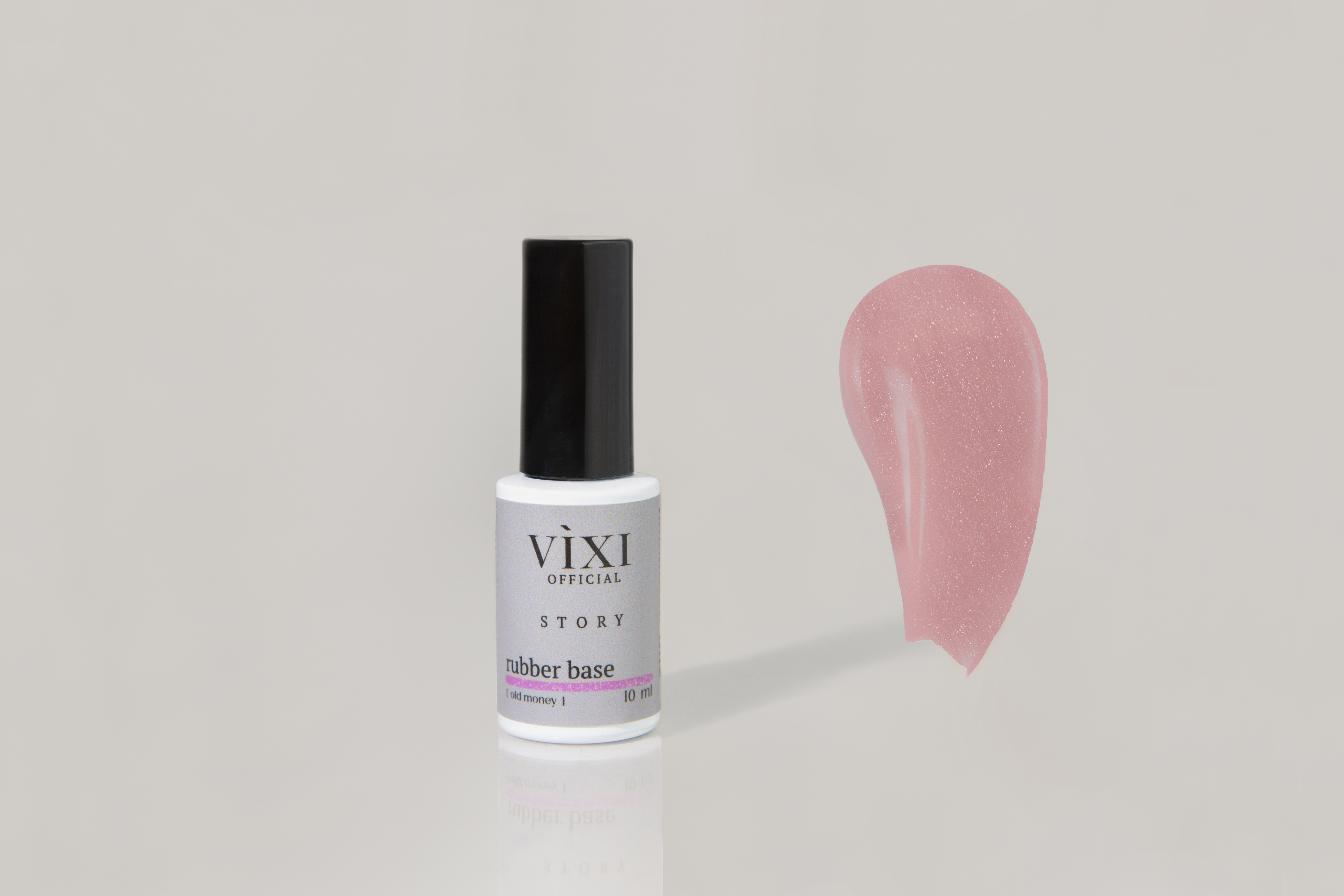 Rubber Base - OLD MONEY (Pink with glitter) 10ml