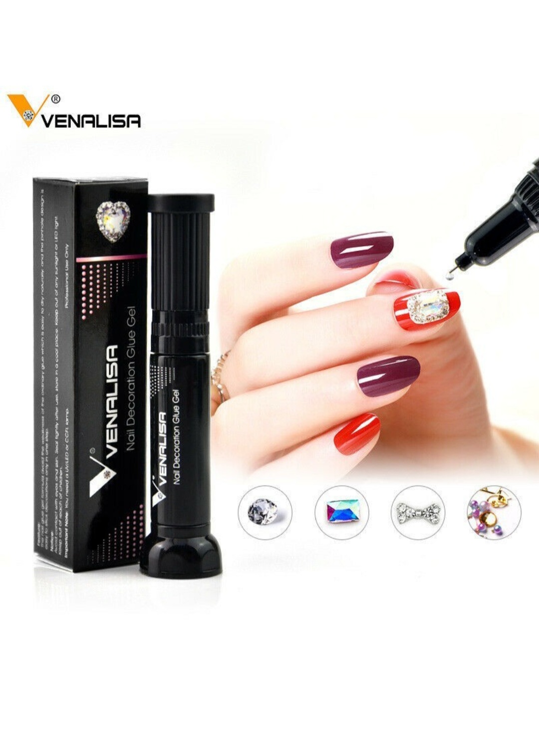 VENALISA 2in1 Precision Nail Glue Pen