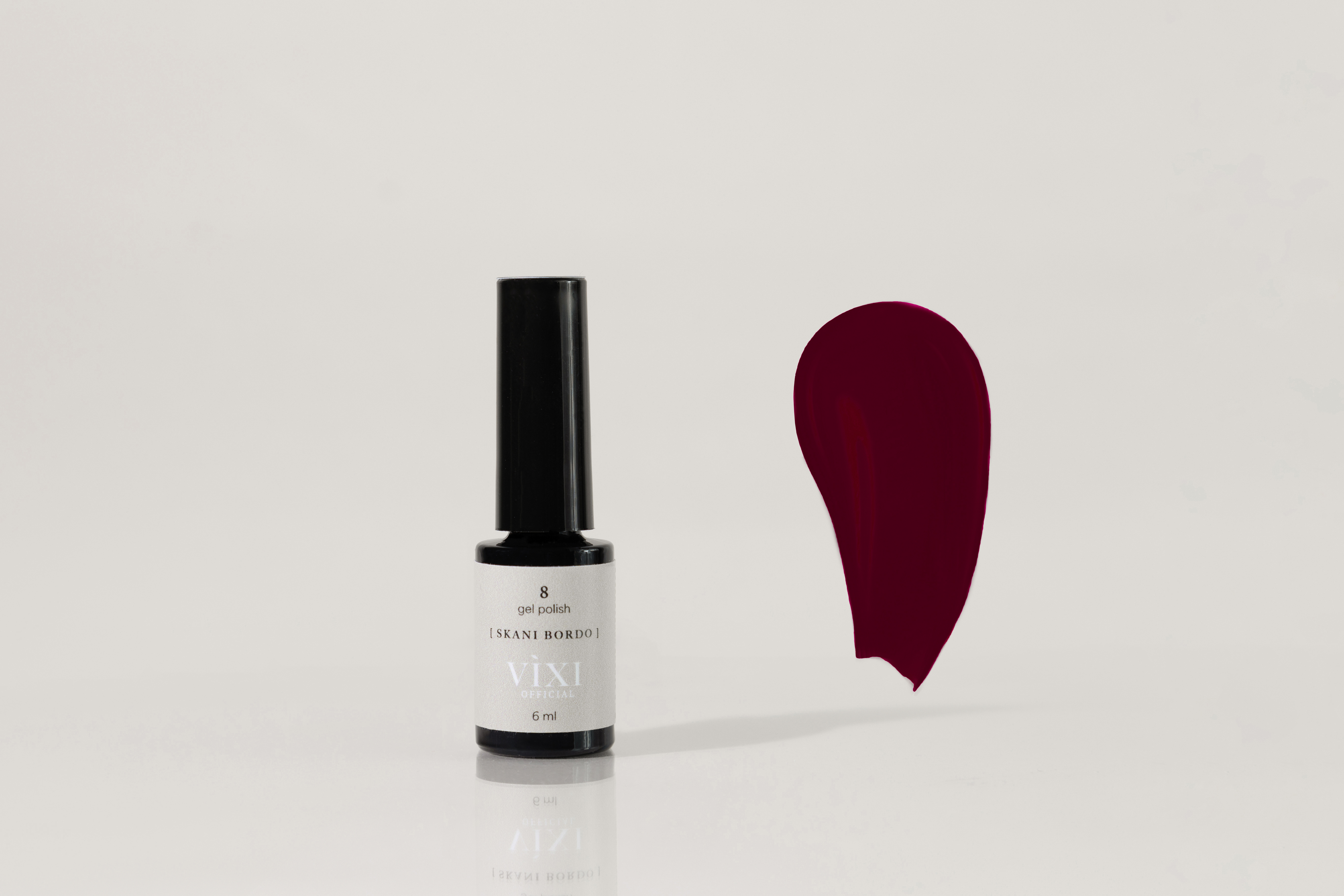  'Delicious burgundy" Nail Gel Polish 6ml VIXI