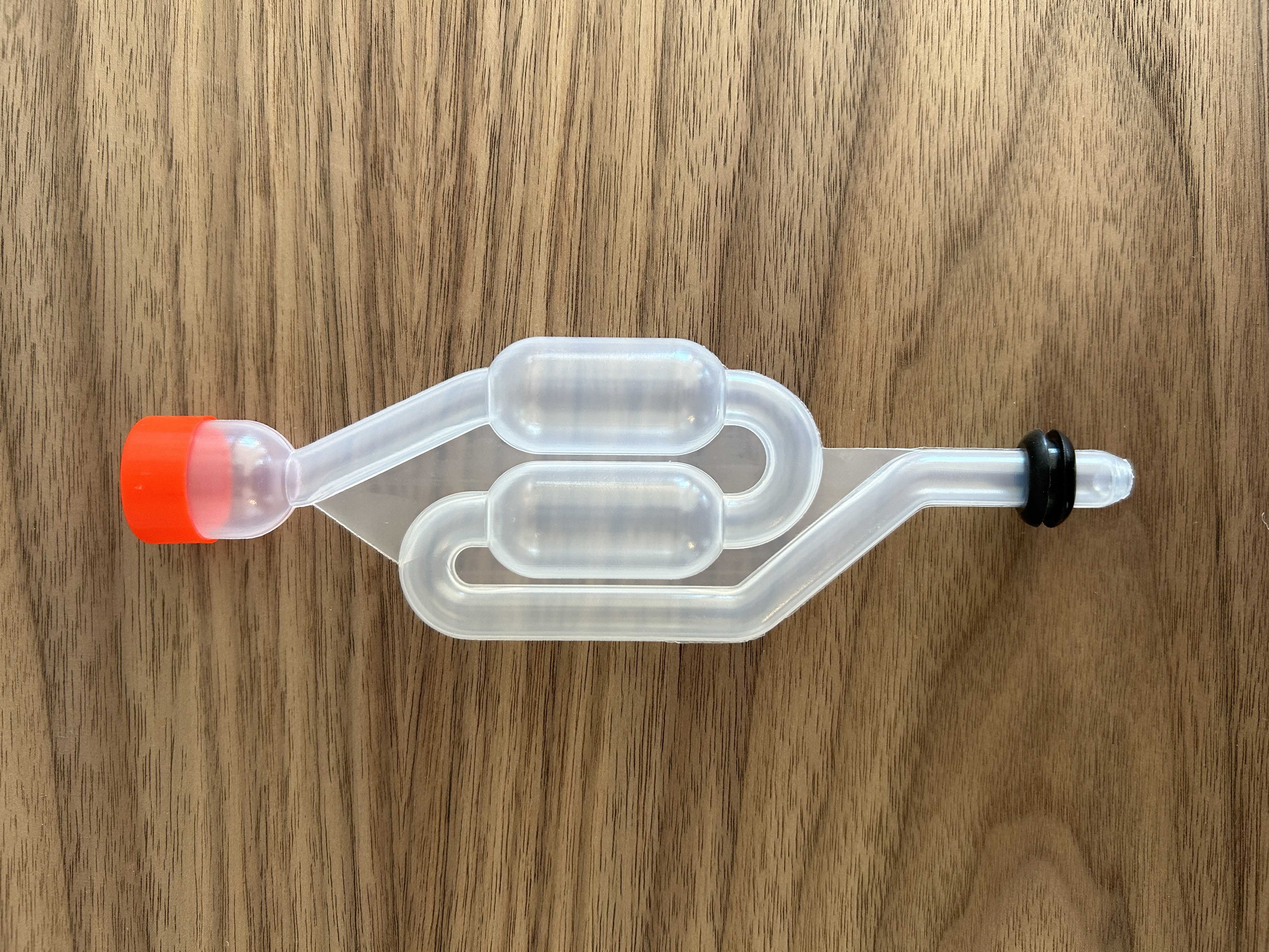 S fermentation airlock and silicon grommet 