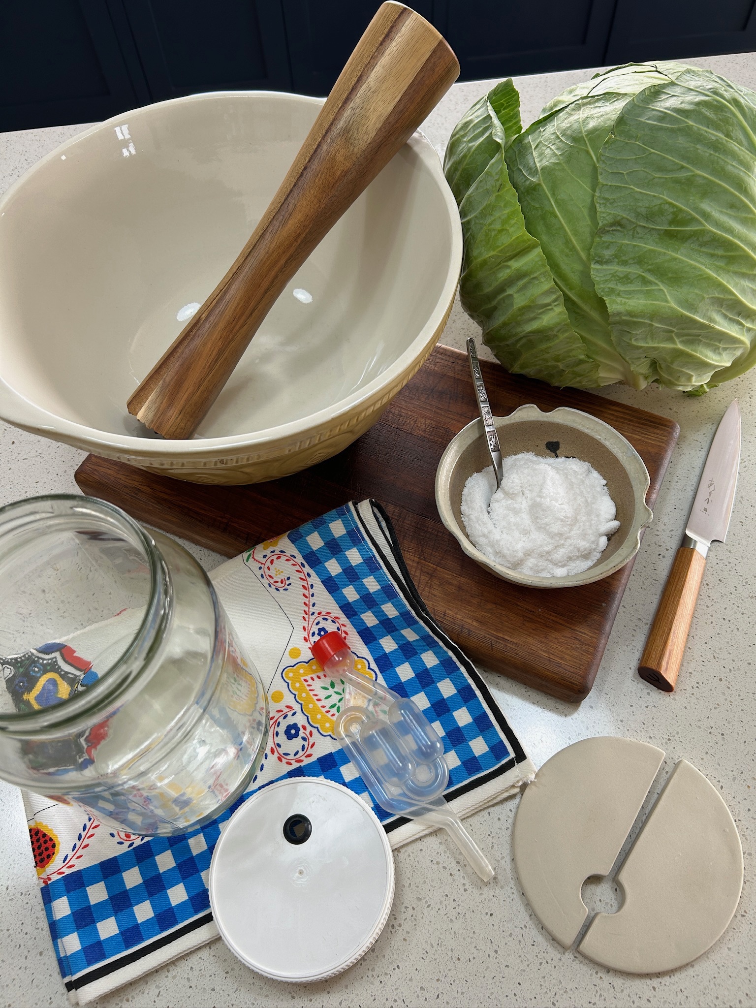 Ceramic fermentation weight