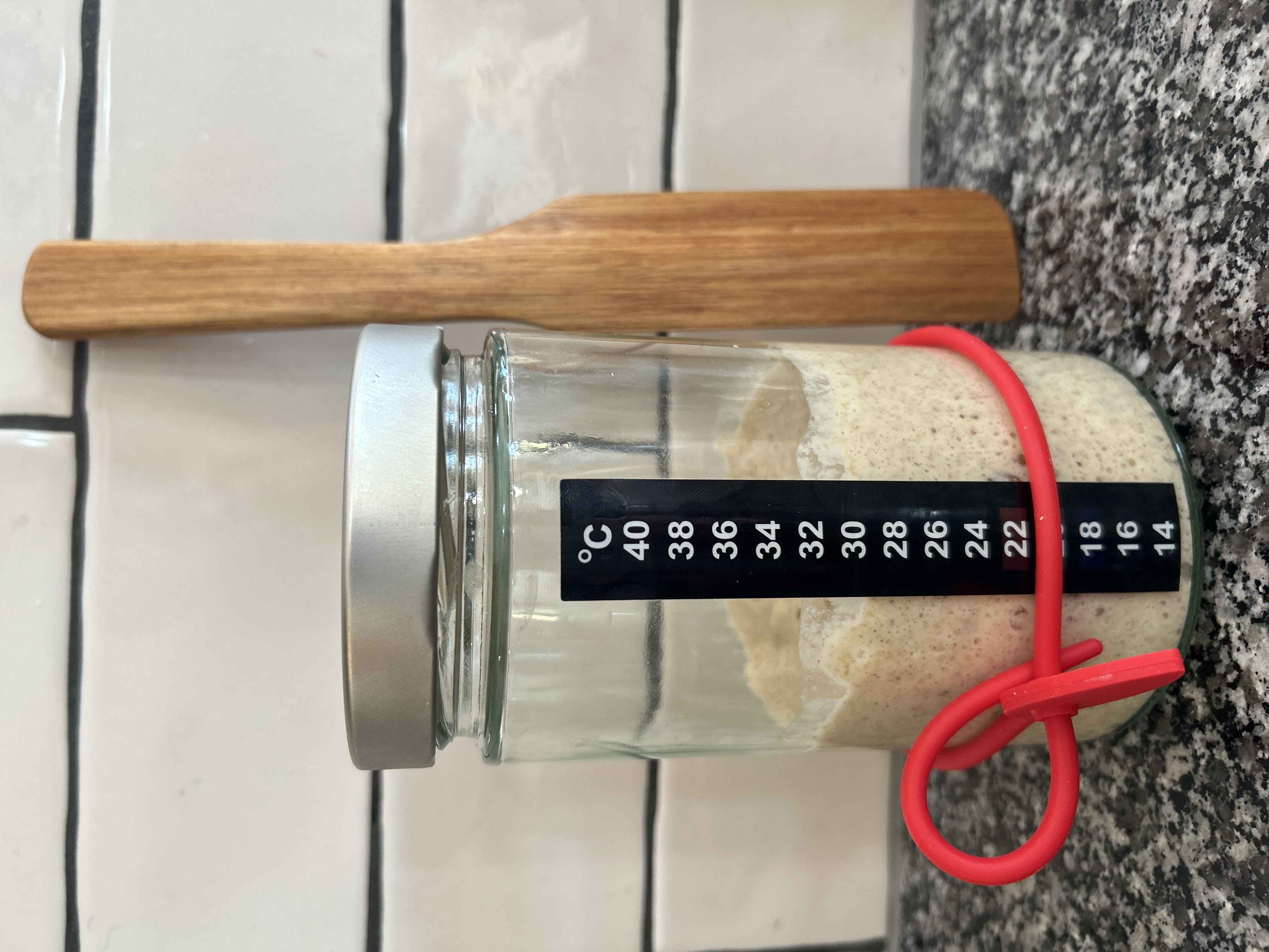 Sourdough Starter Jar and Spurtle 