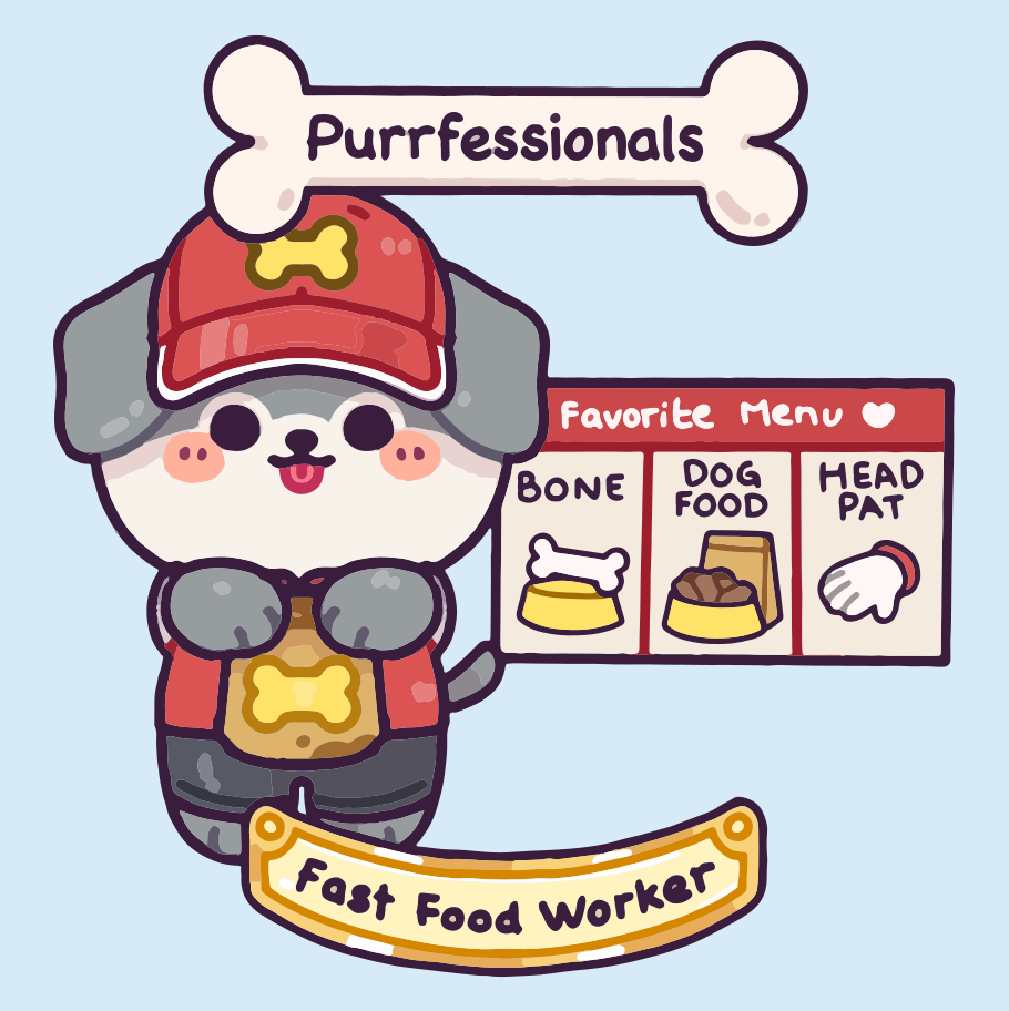 Purrfessionals 'Fast Food Worker'