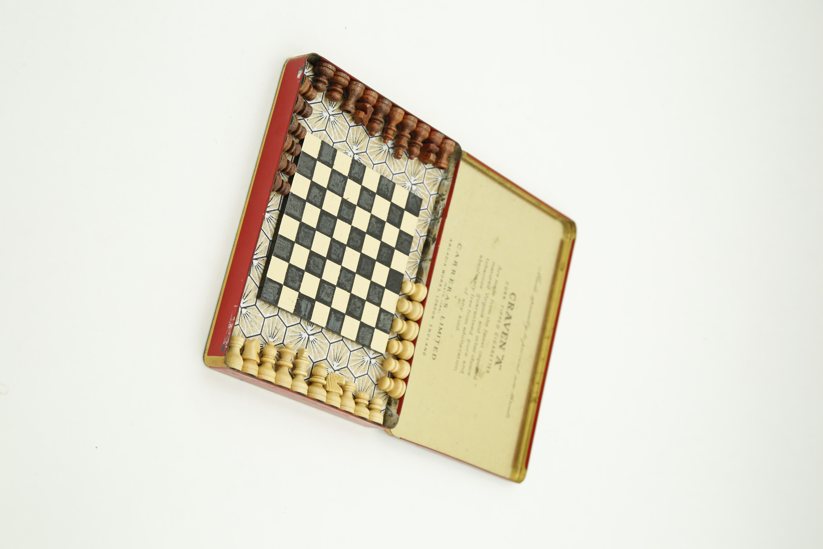 Cigarette Box Chessboard CRAVEN A