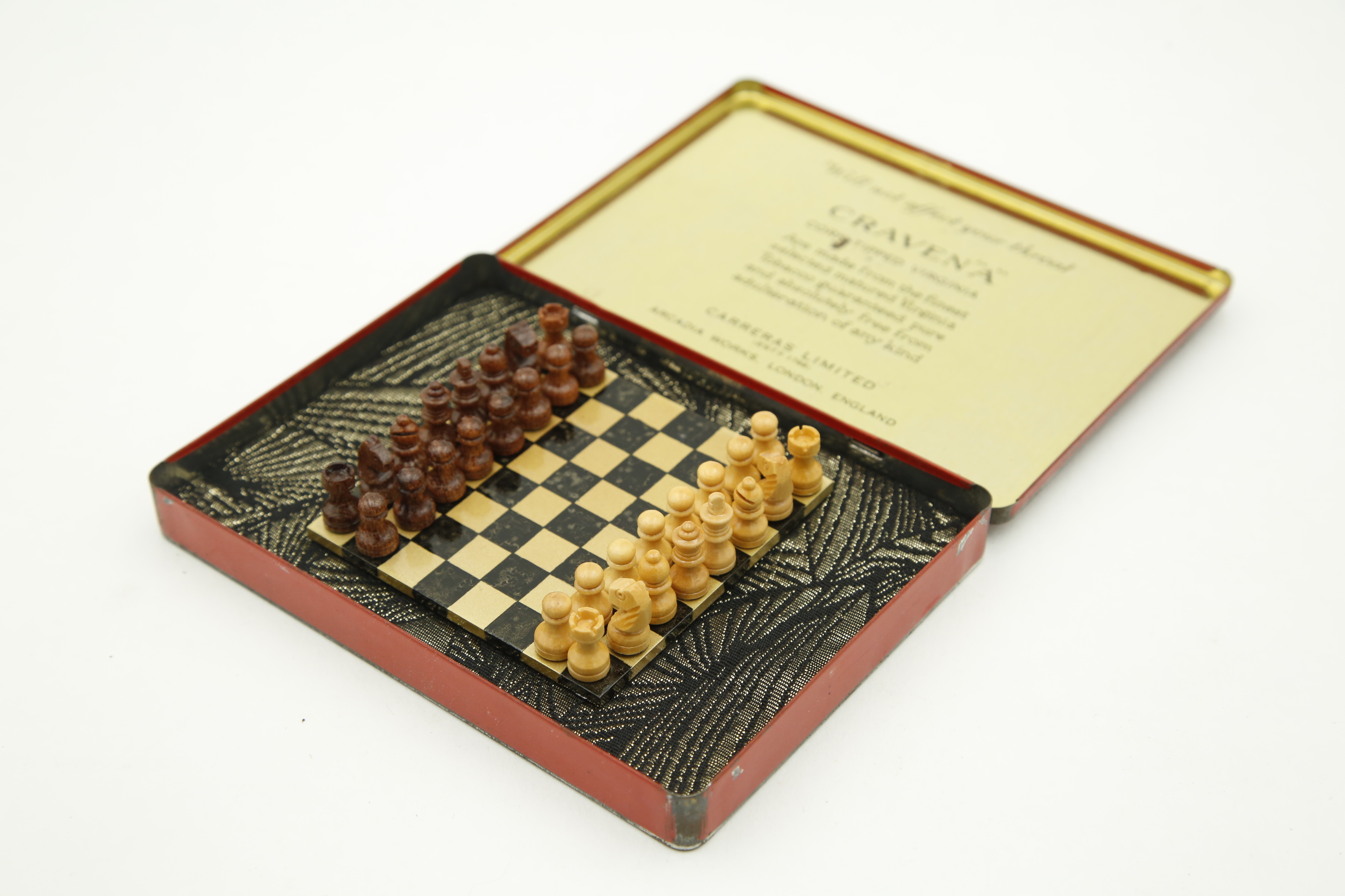 Cigarette Box Chessboard CRAVEN A