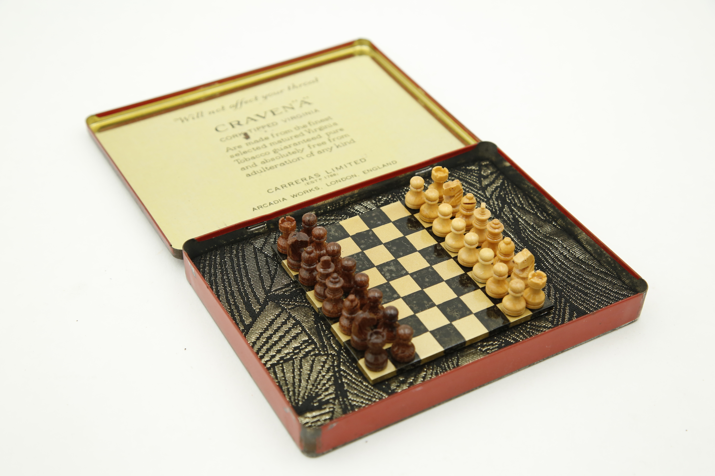 Cigarette Box Chessboard CRAVEN A