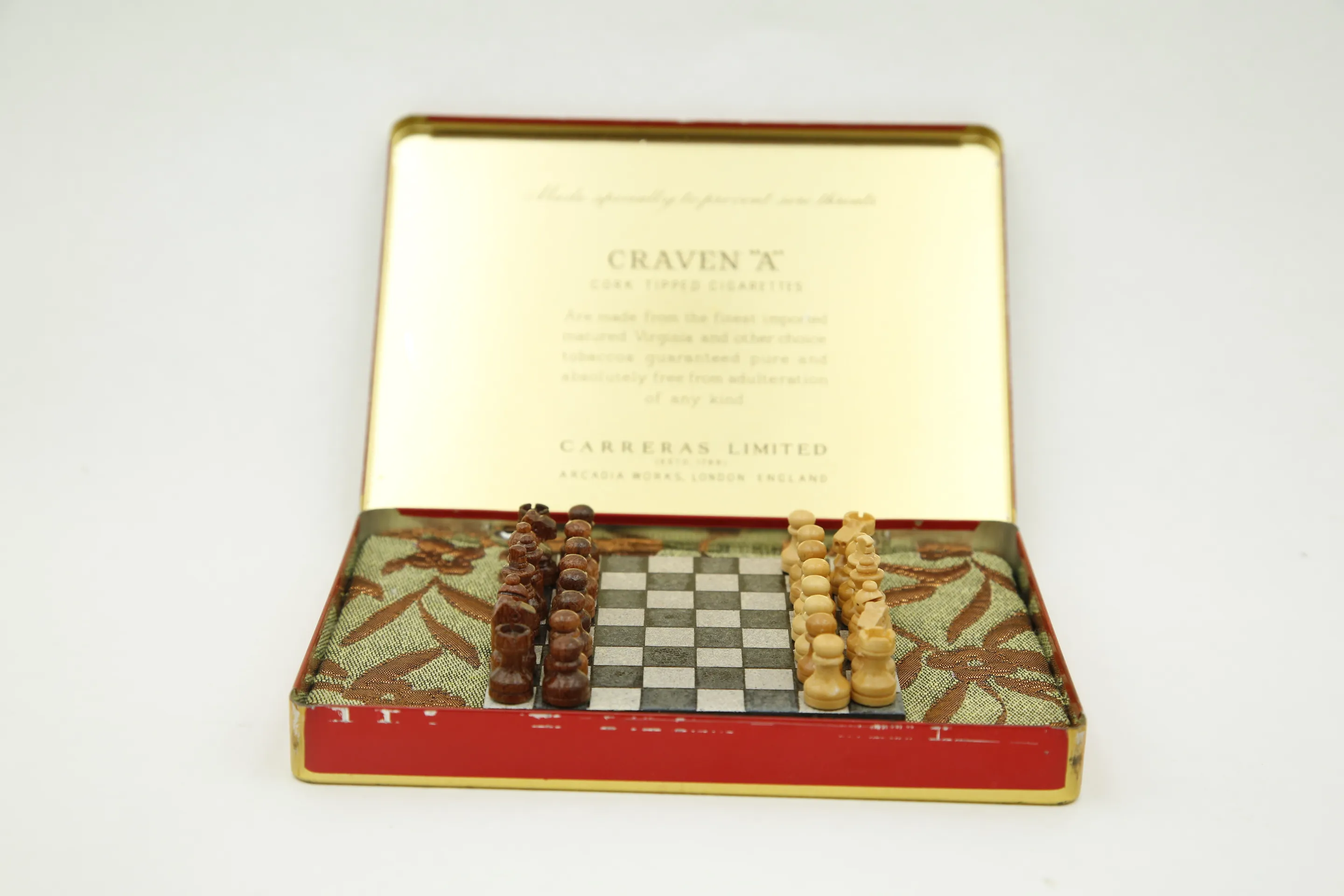 Cigarette Box Chessboard CRAVEN A