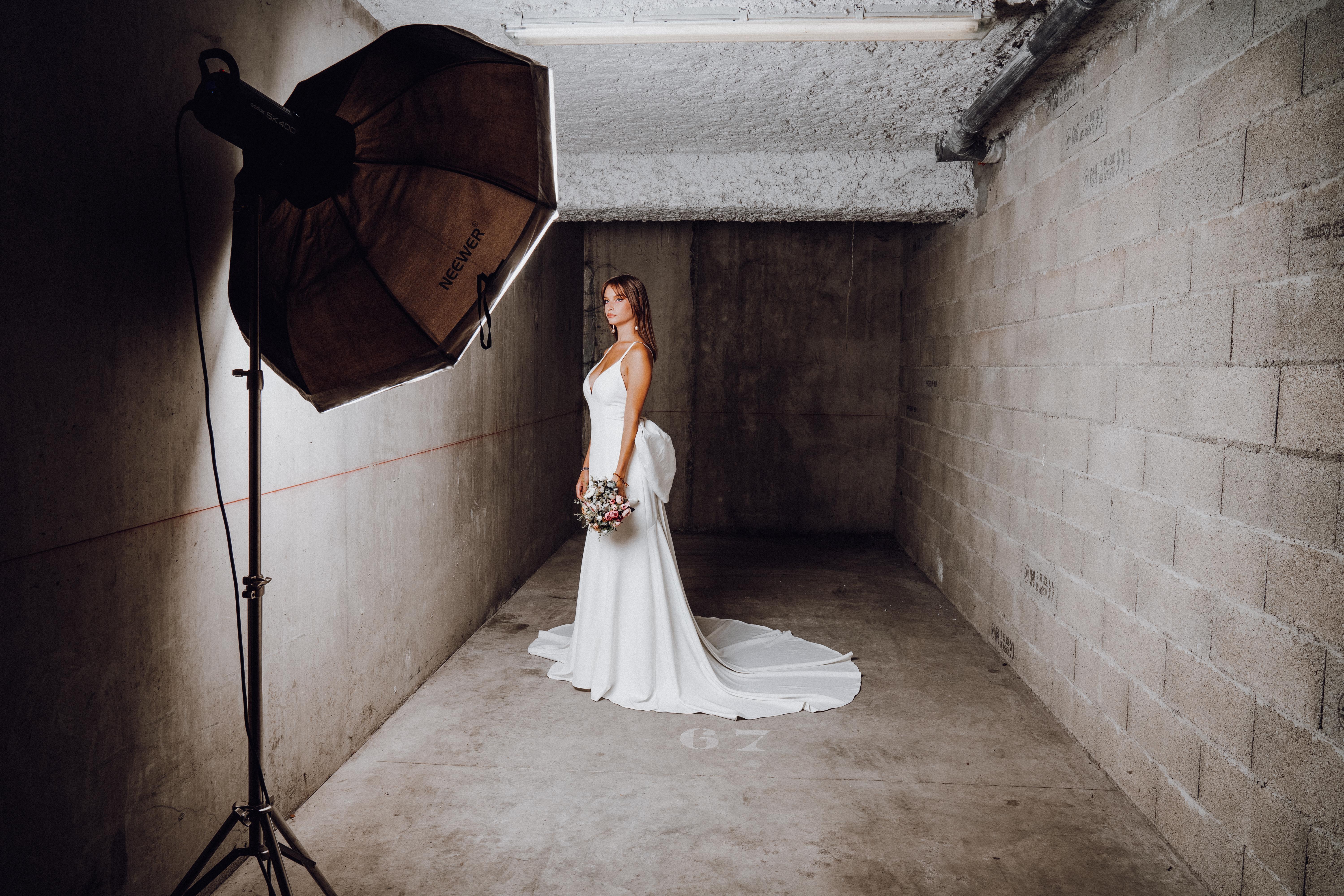 Robe de mariée en crêpe Aurélie