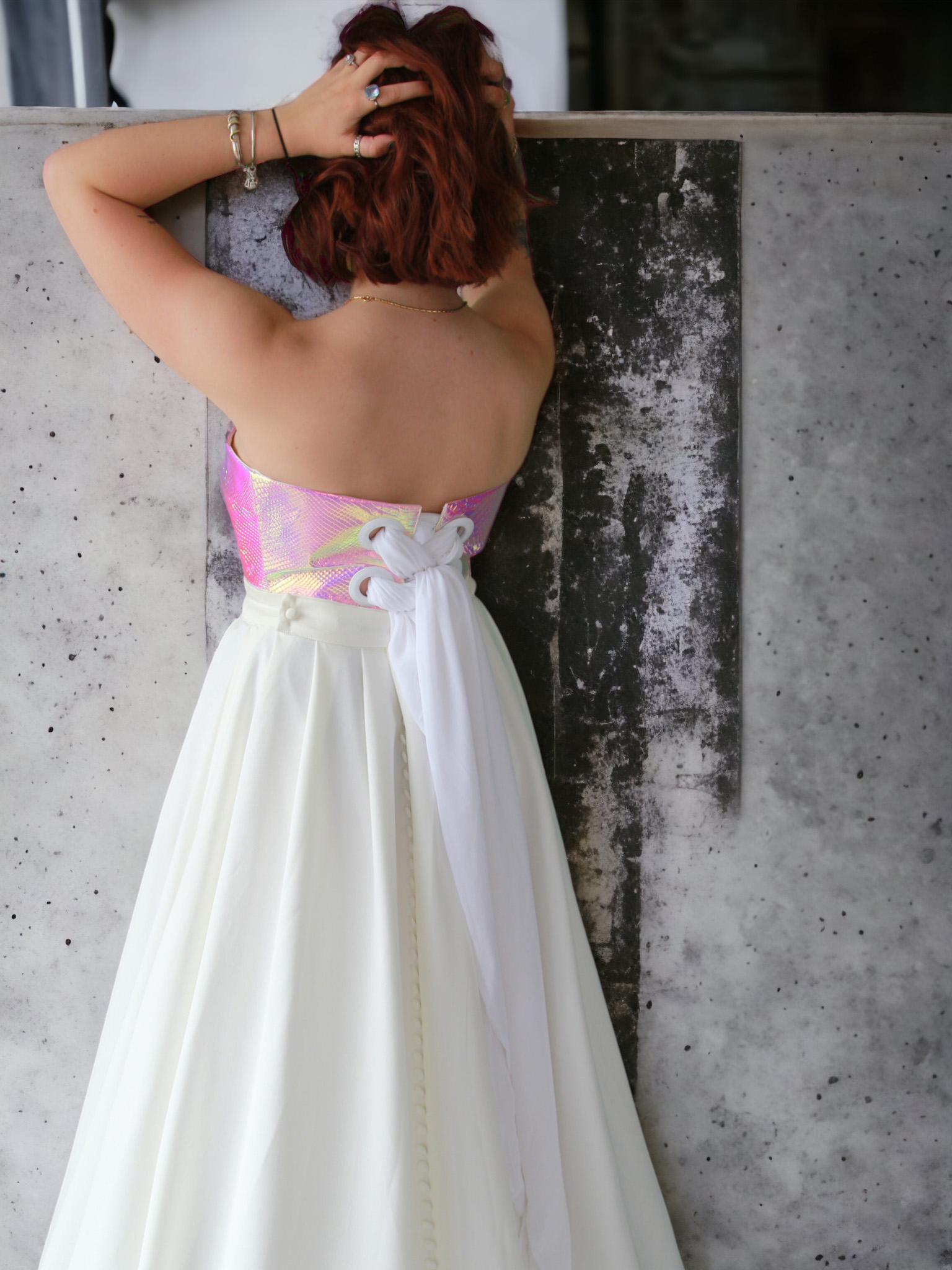 Bustier de mariage en vinyle Aurora