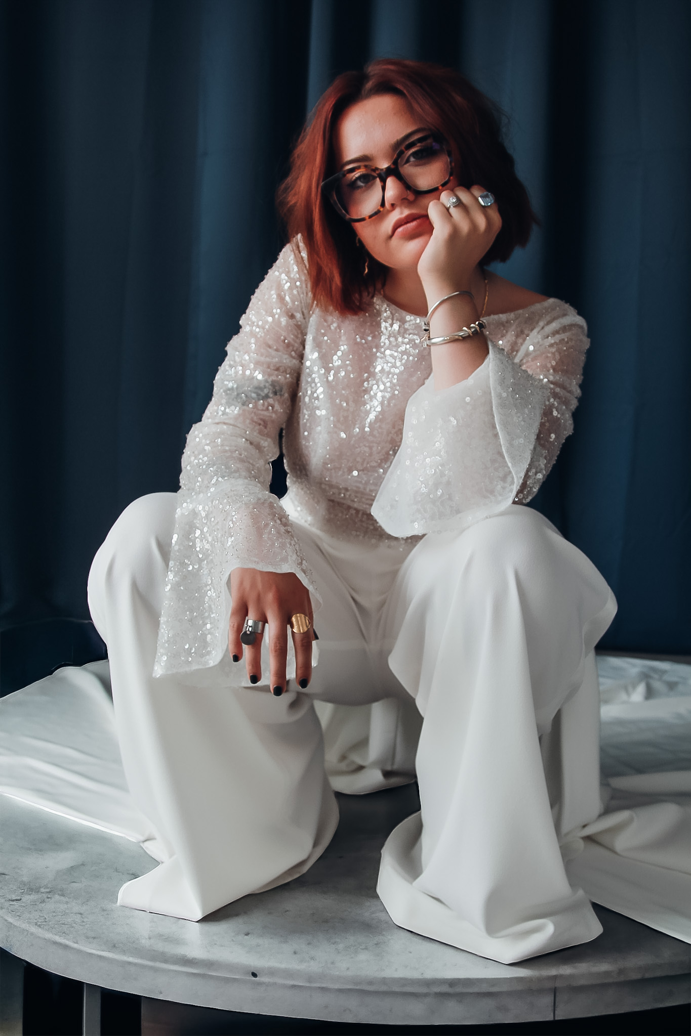 Pantalon de mariage en crêpe Jordan