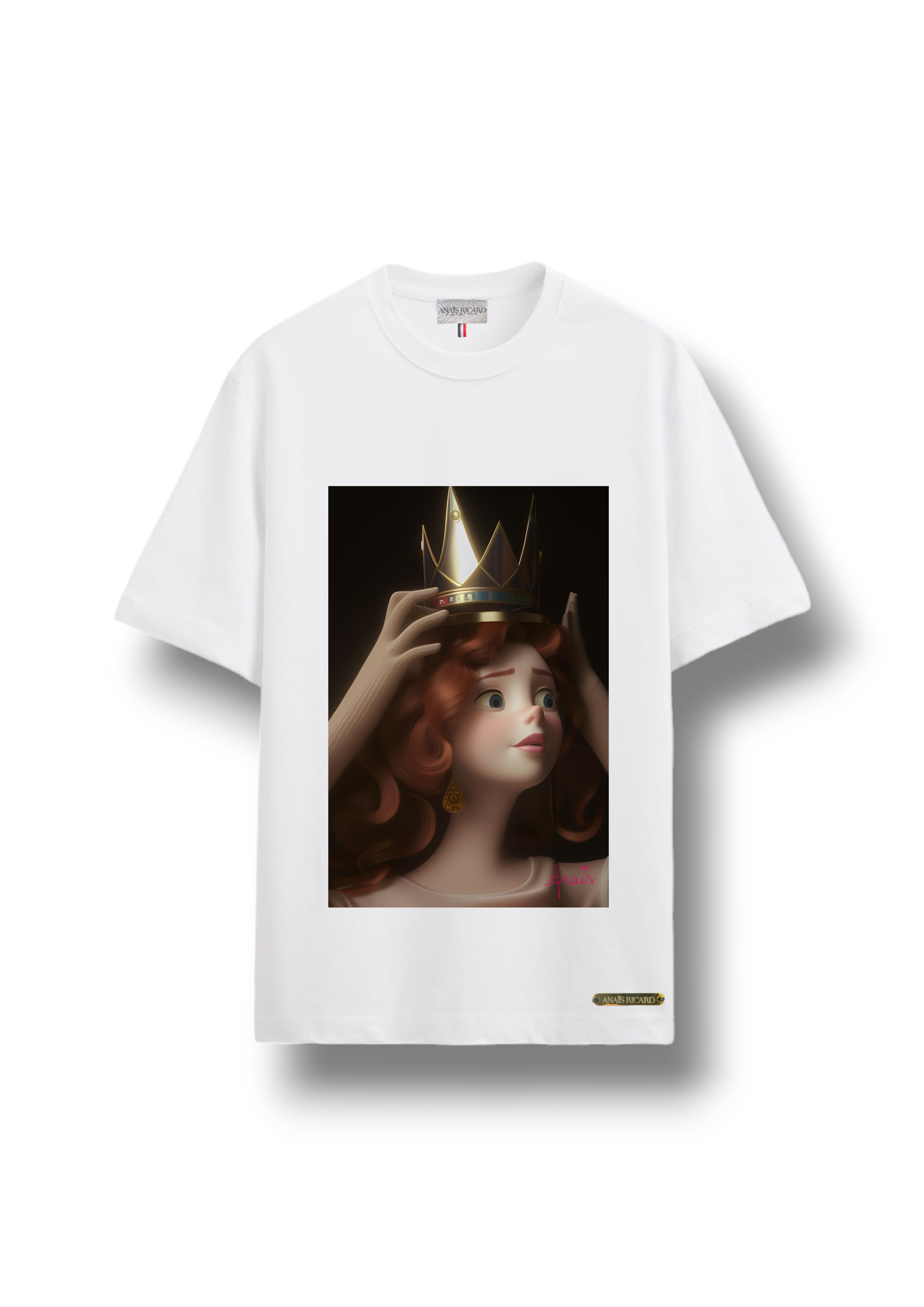 Tee-shirt oversize en coton Queen in my DNA