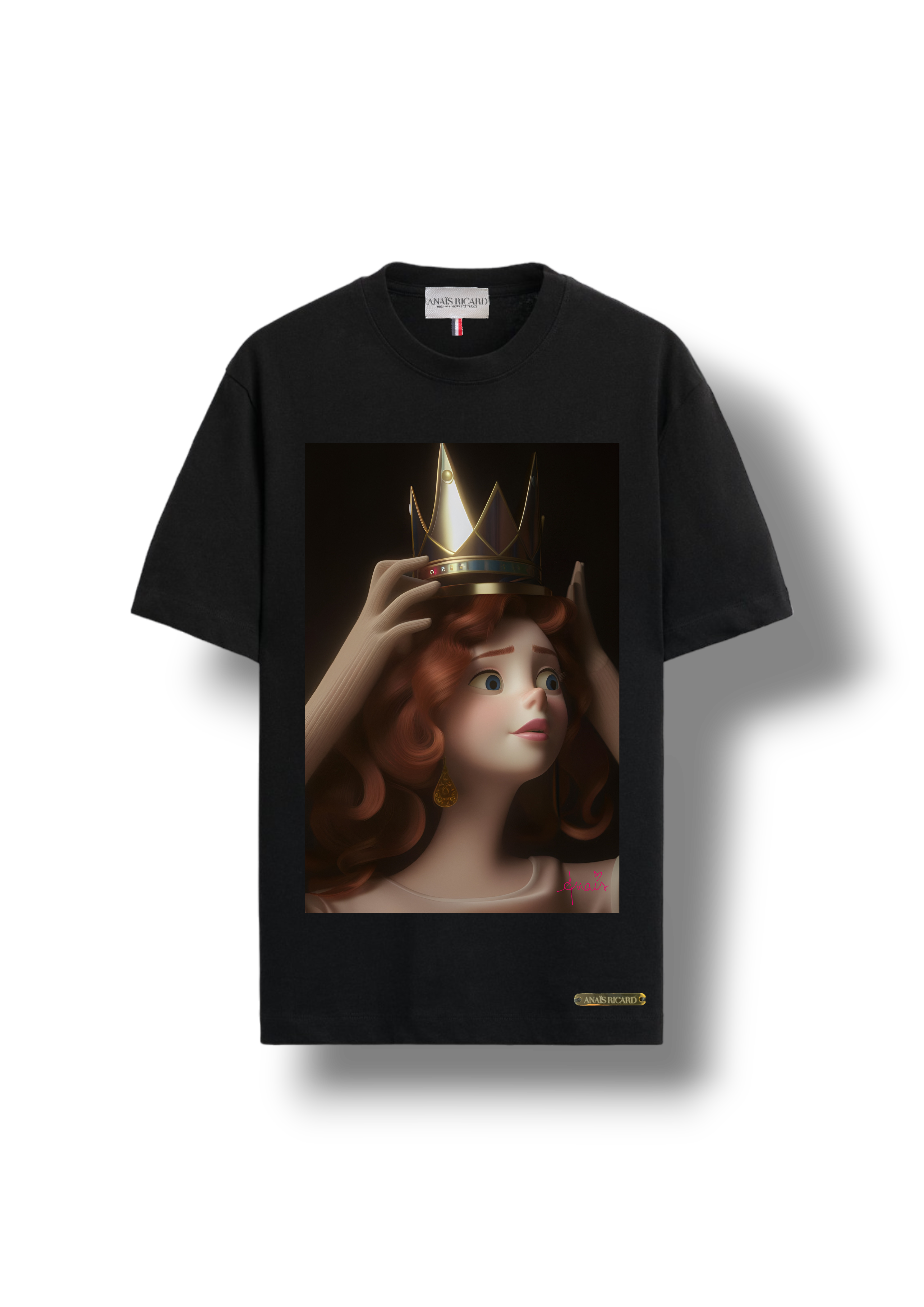 Tee-shirt oversize en coton Queen in my DNA