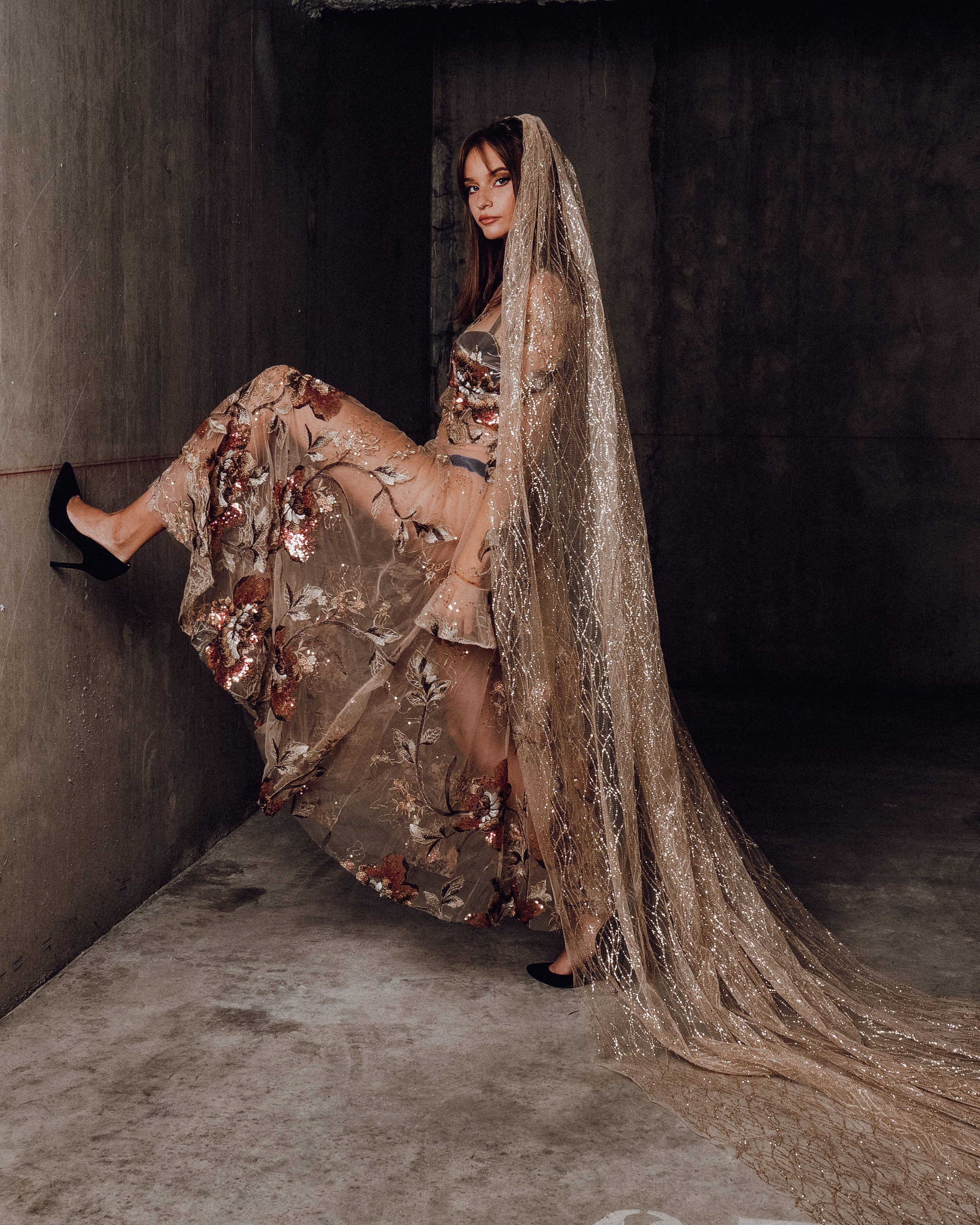 Robe en dentelle haute couture Alice