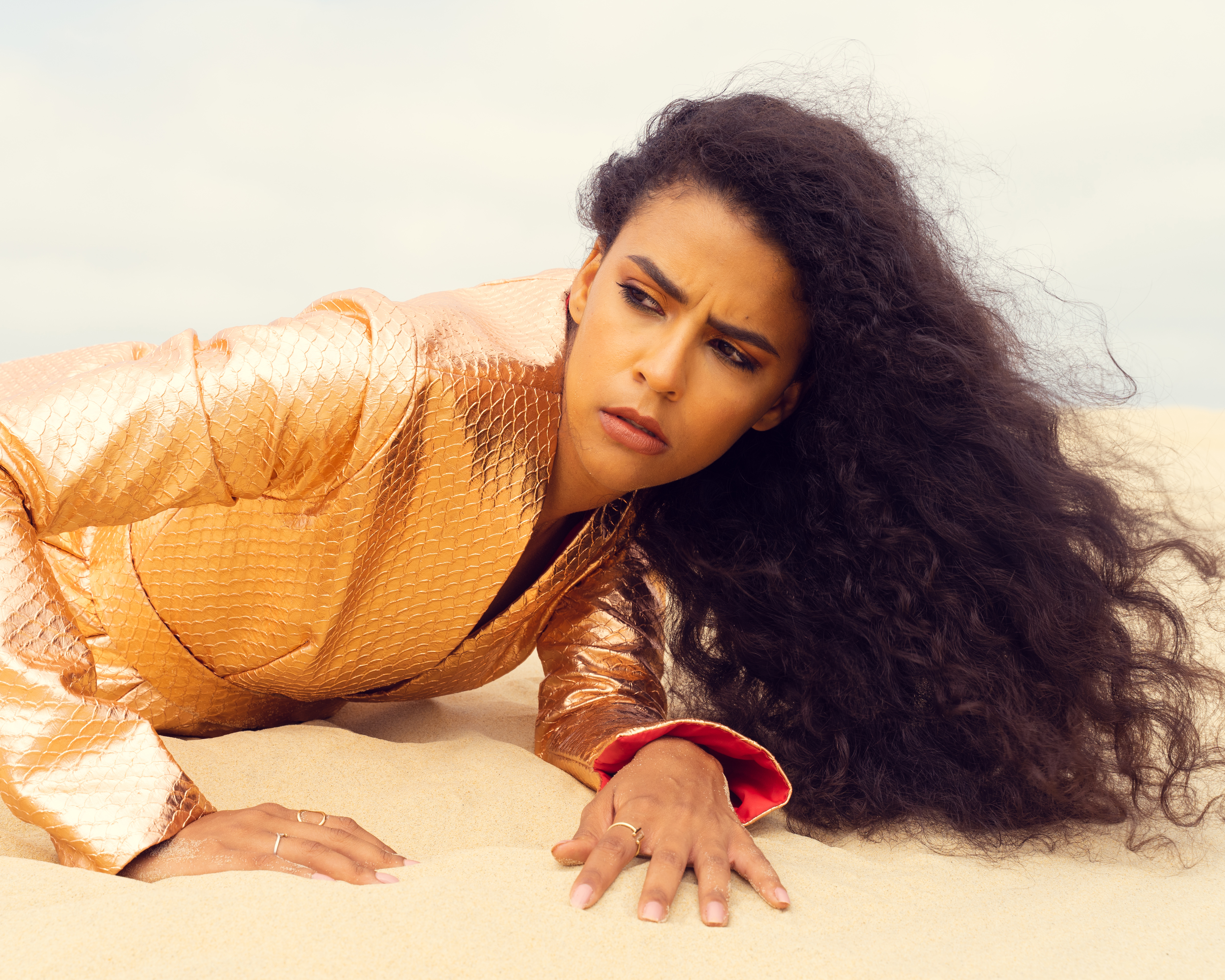 Robe en simili cuir rose NALA