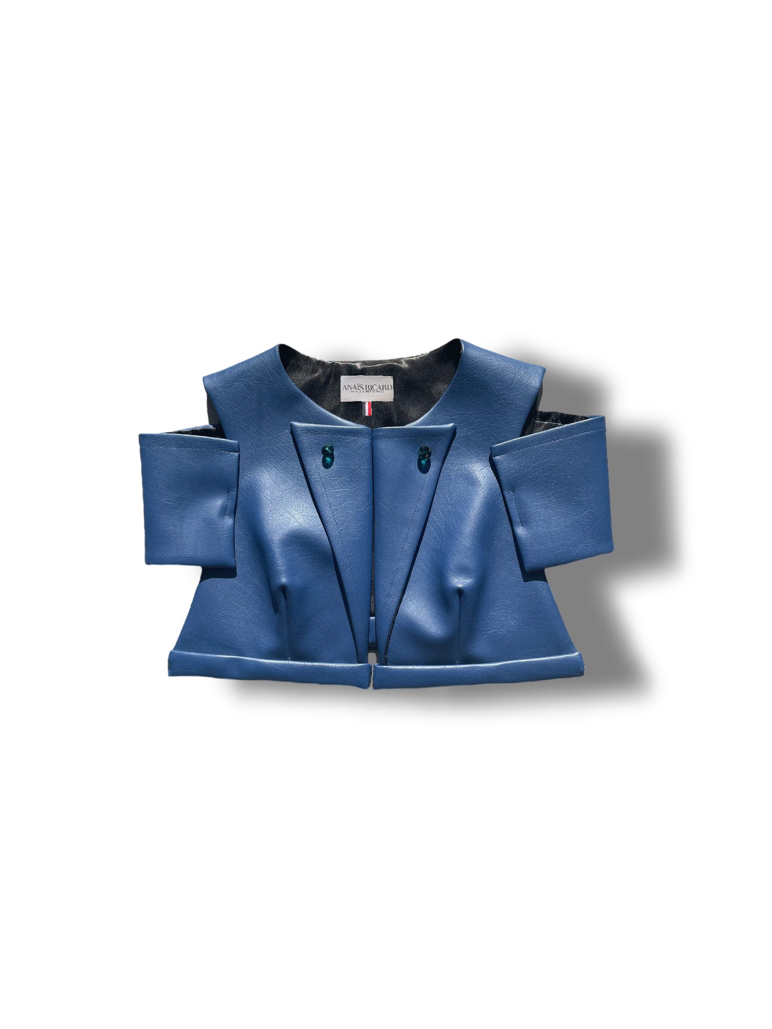 Veste courte en simili cuir April