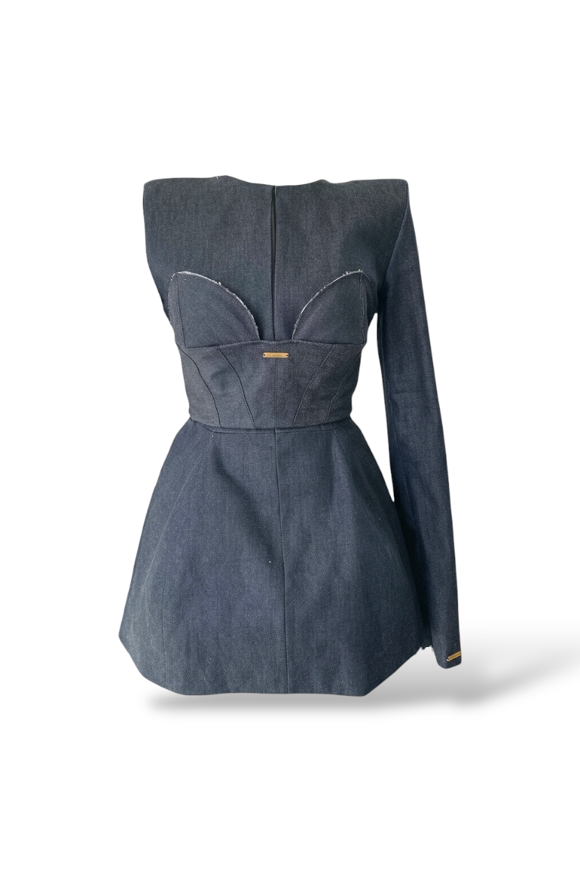 THE DENIM ARMOR CORSET – Corset couture en jean
