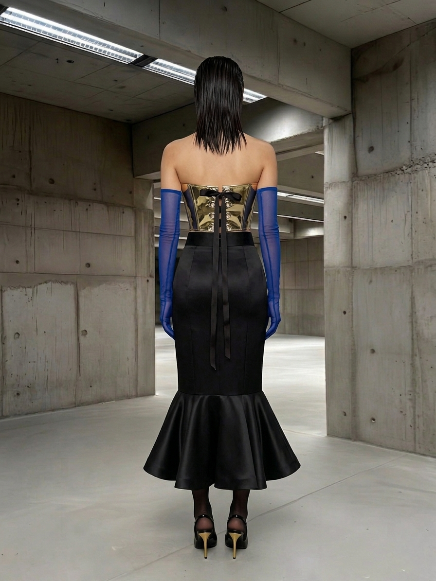 WHITNEY - Bustier mirroir architecturale