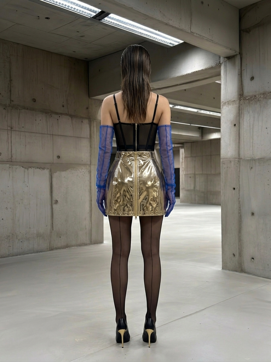 HOUSTON - Jupe boule mirroir volume sculpté