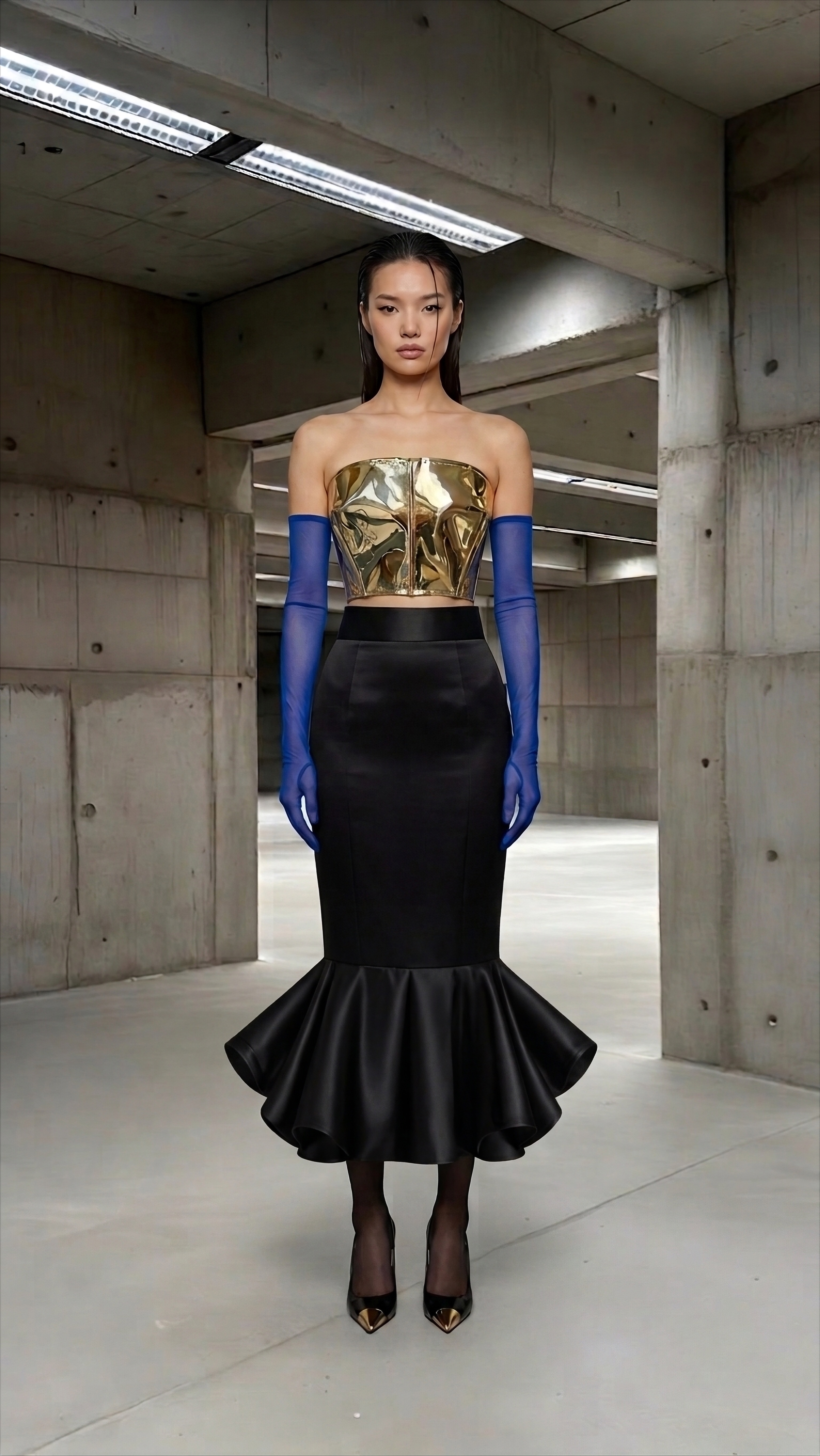 WHITNEY - Bustier mirroir architecturale