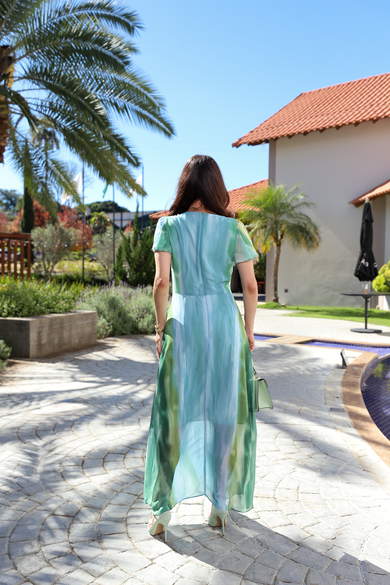 Vestido Tie Dye em Crepe