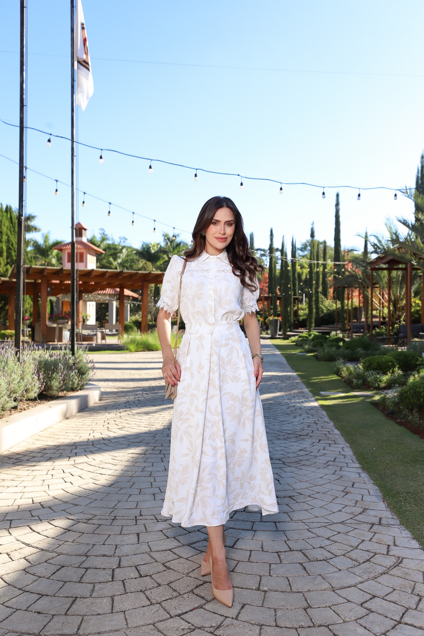 Vestido Midi Off Floral