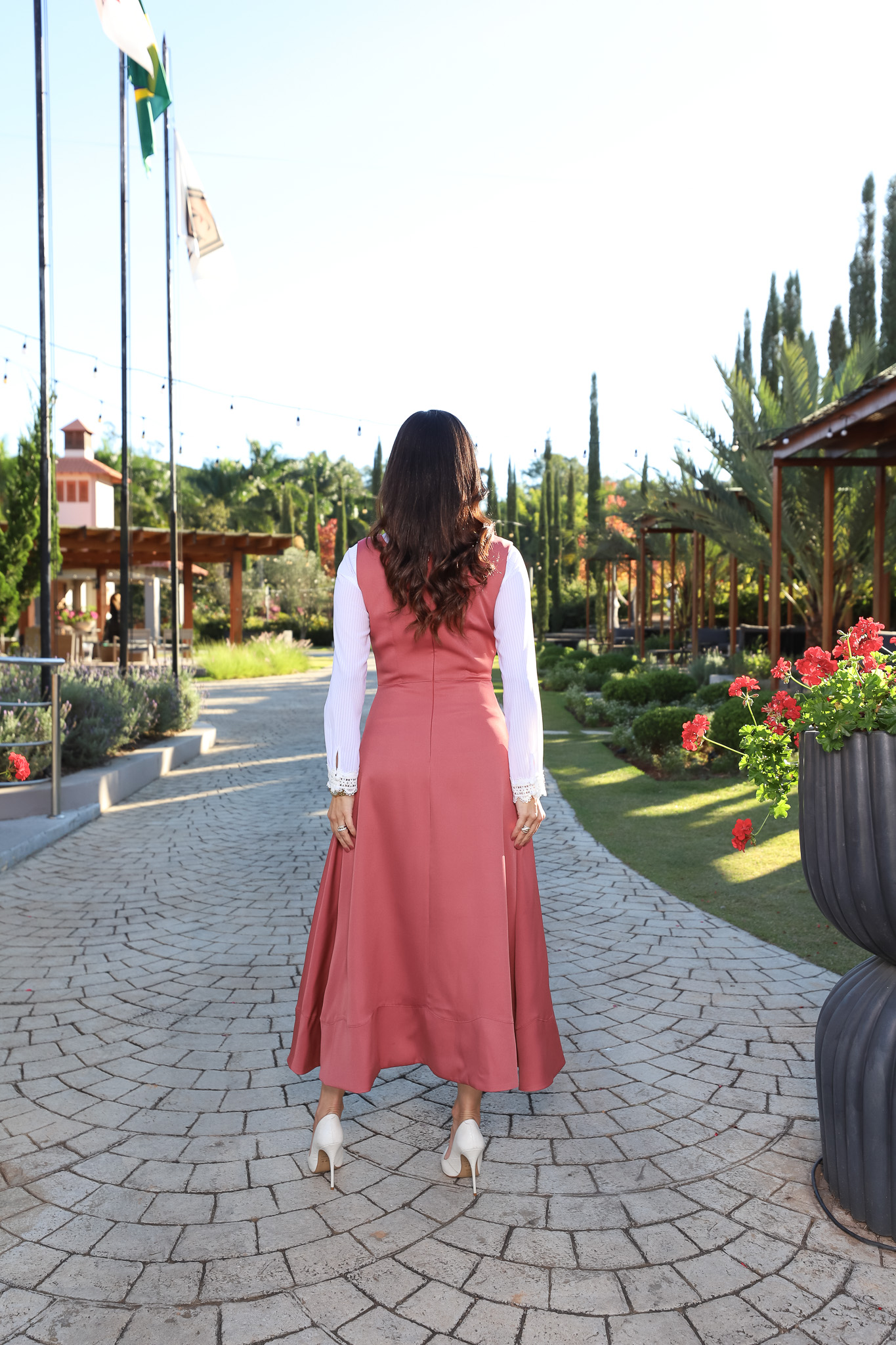 Salopete Rosa Blush em Alfaiataria