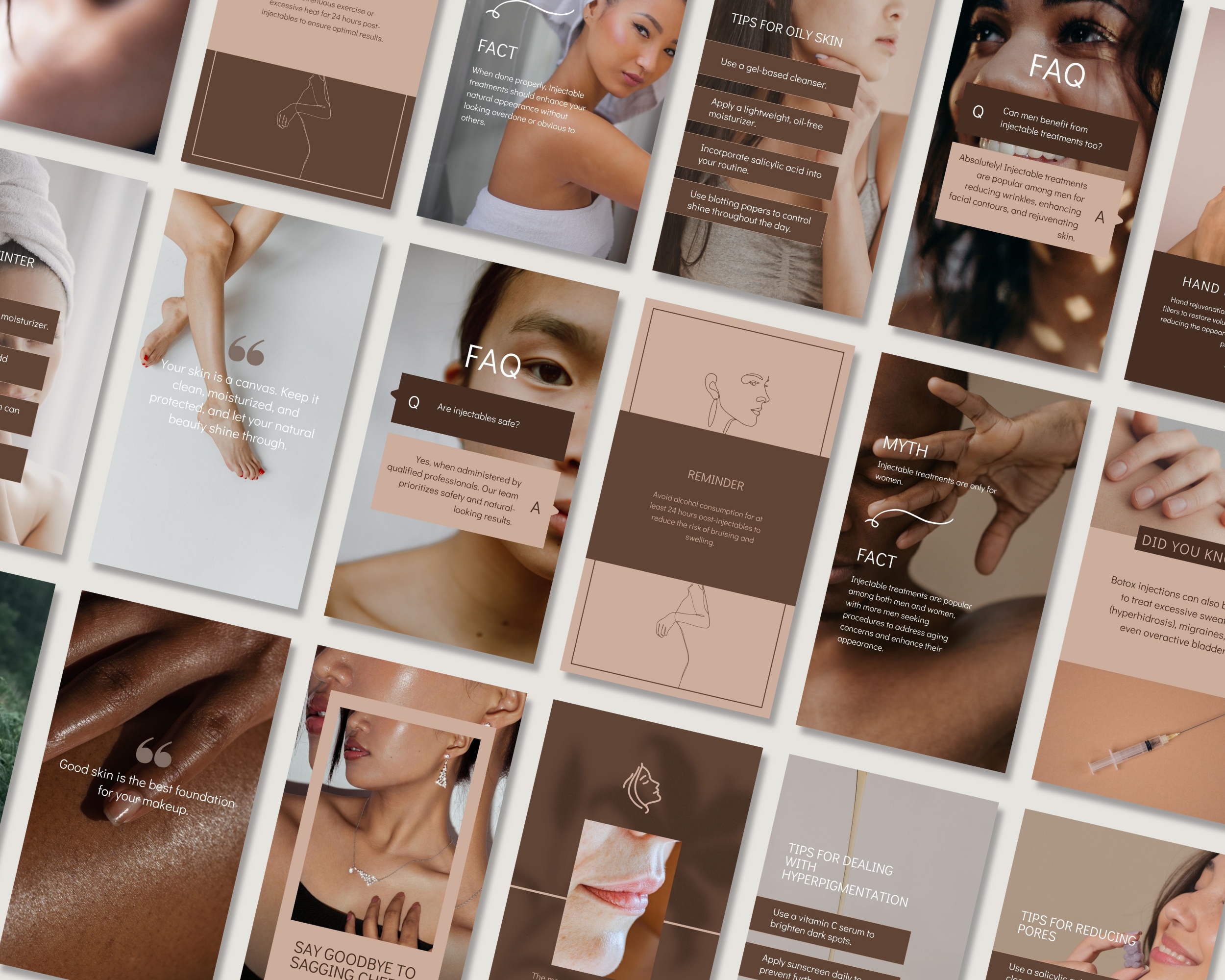 50 Ready-To-Post Injectables Clinic Instagram Story Templates