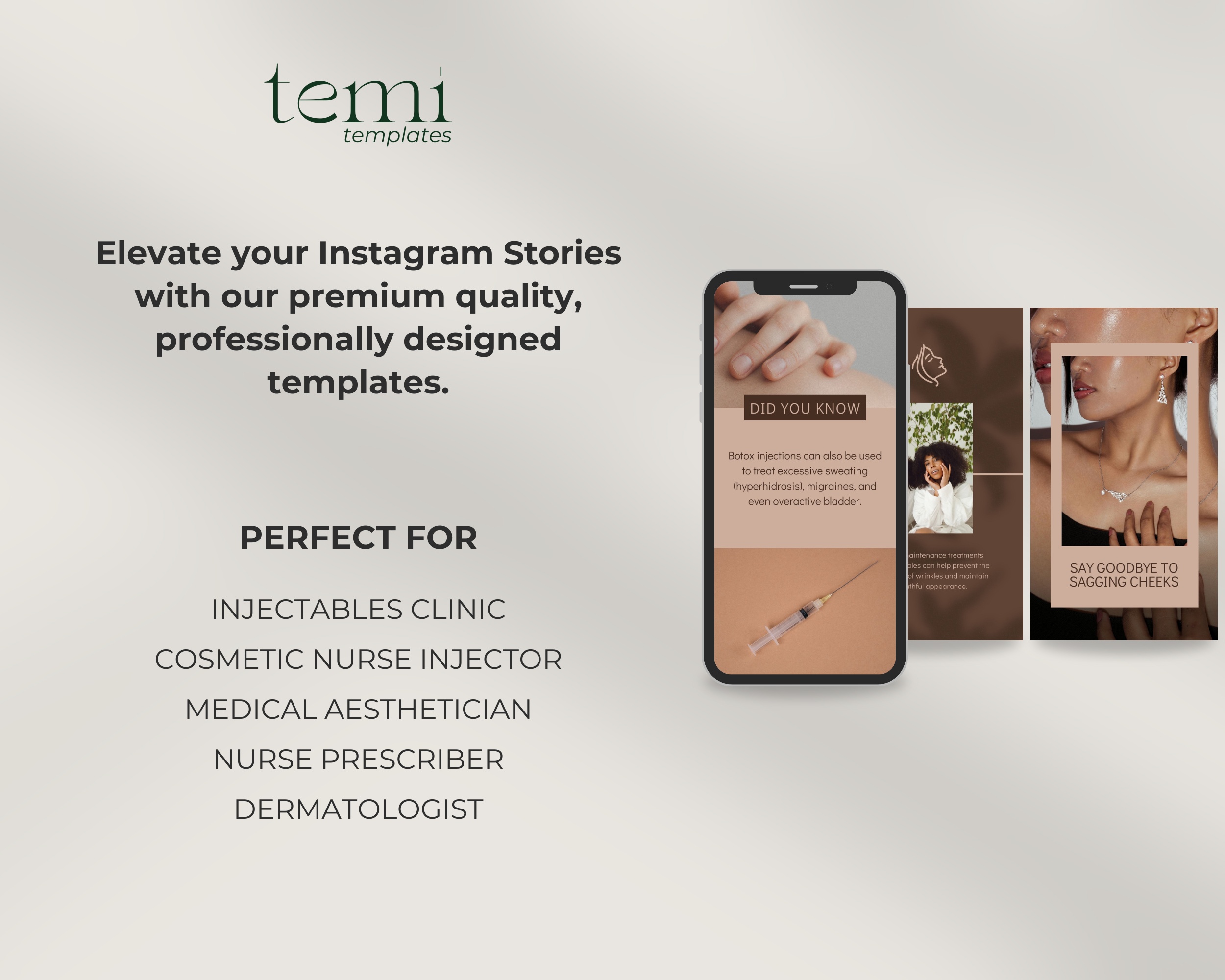 50 Ready-To-Post Injectables Clinic Instagram Story Templates