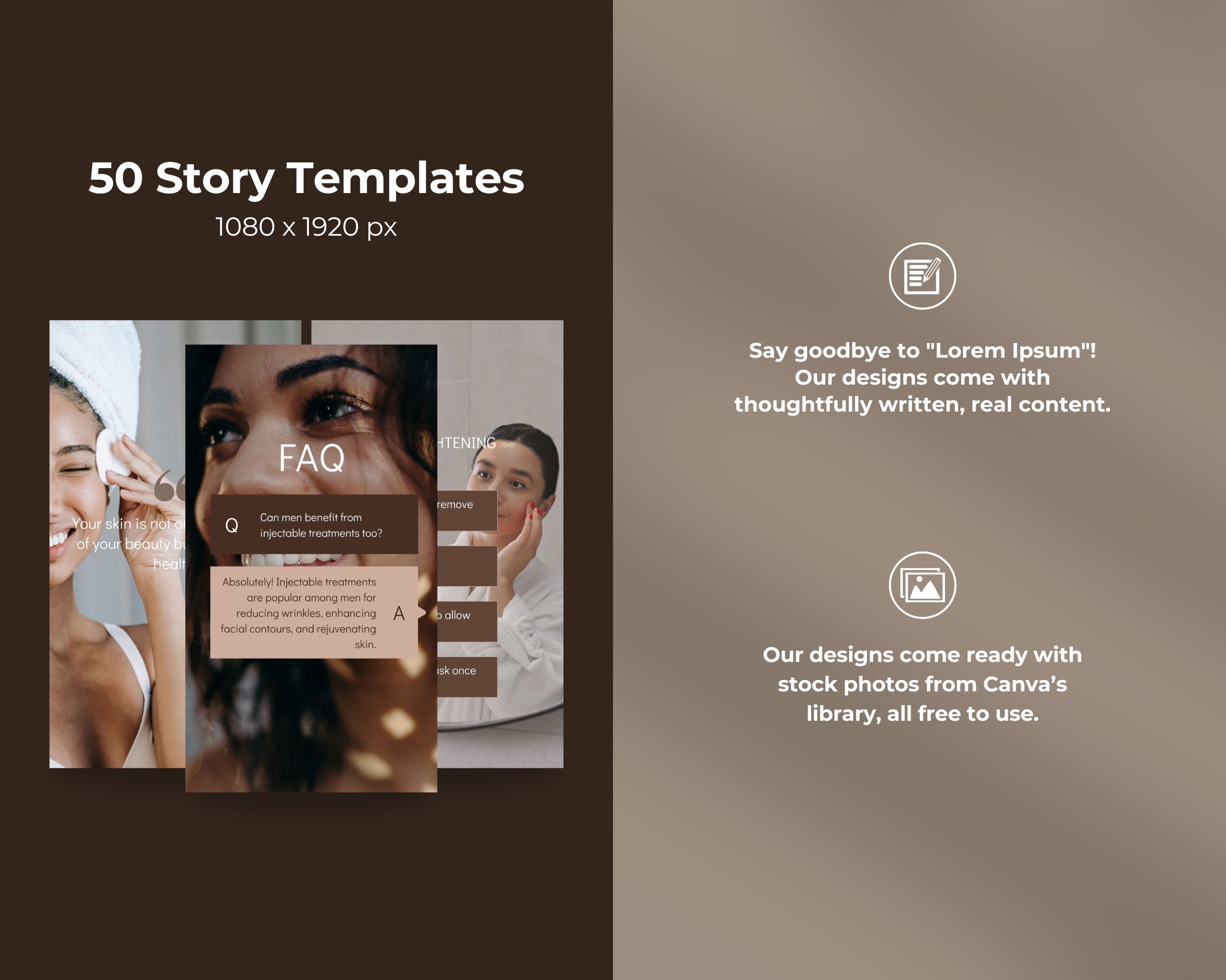 50 Ready-To-Post Injectables Clinic Instagram Story Templates