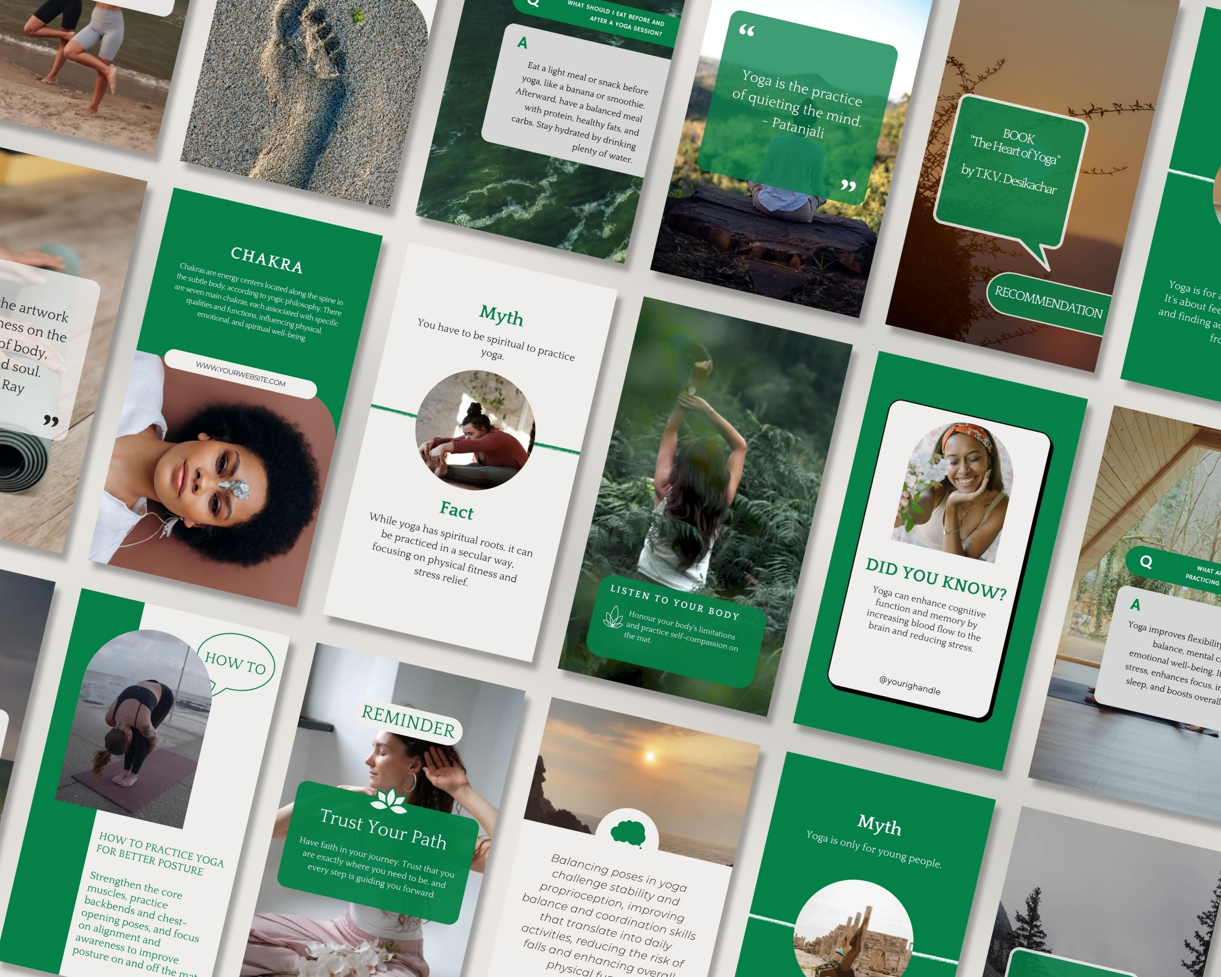 50 Ready-To-Post Yoga Instructor Instagram Story Templates