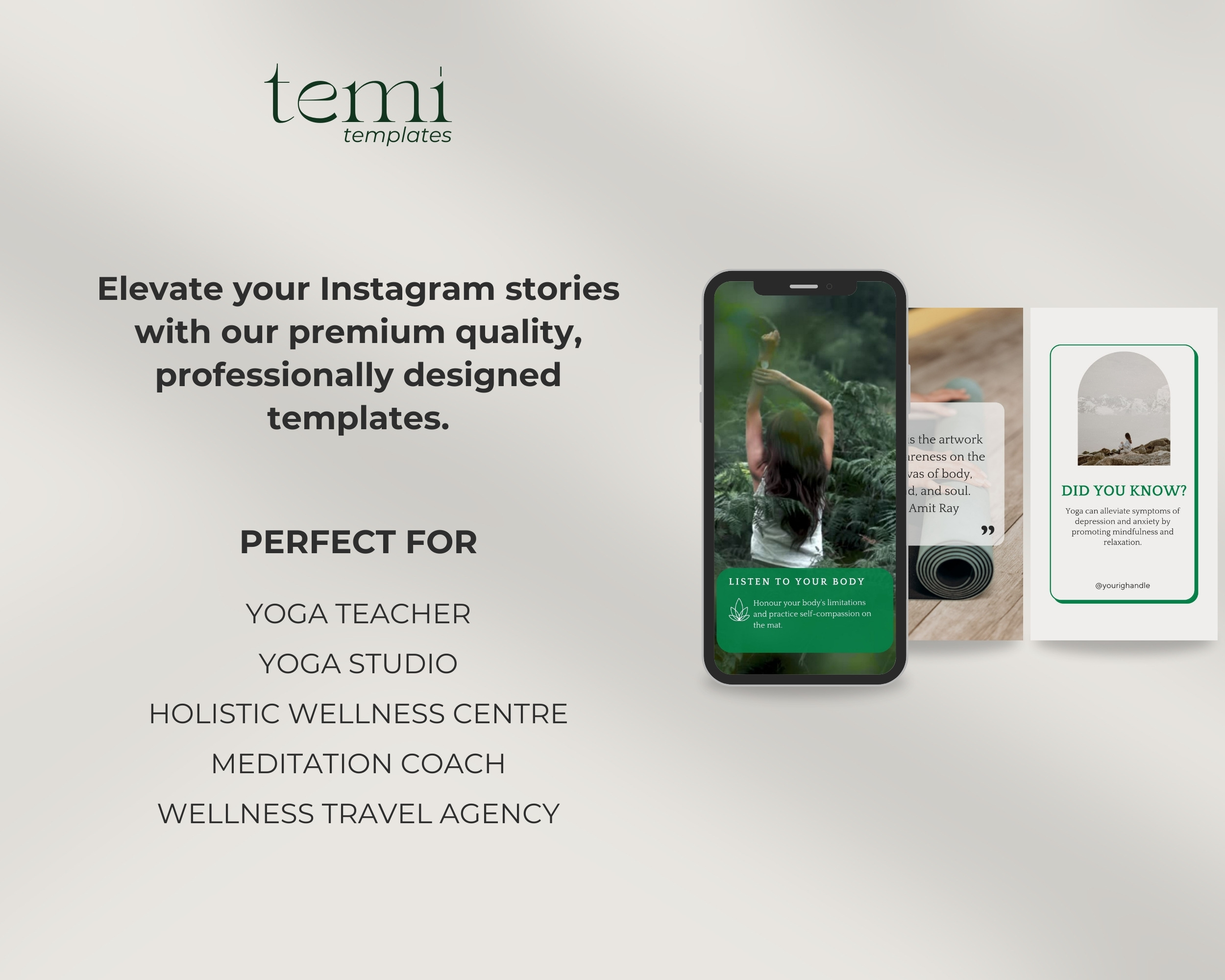 50 Ready-To-Post Yoga Instructor Instagram Story Templates