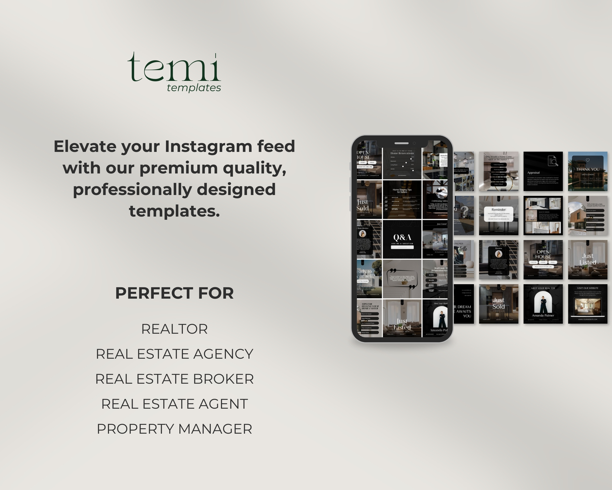 50 Ready-To-Post Realtor Instagram Post Templates