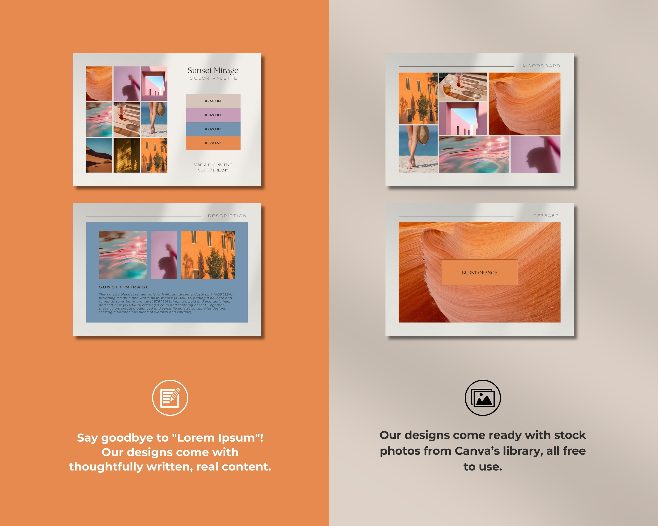 Sunset Mirage Digital Color Palette