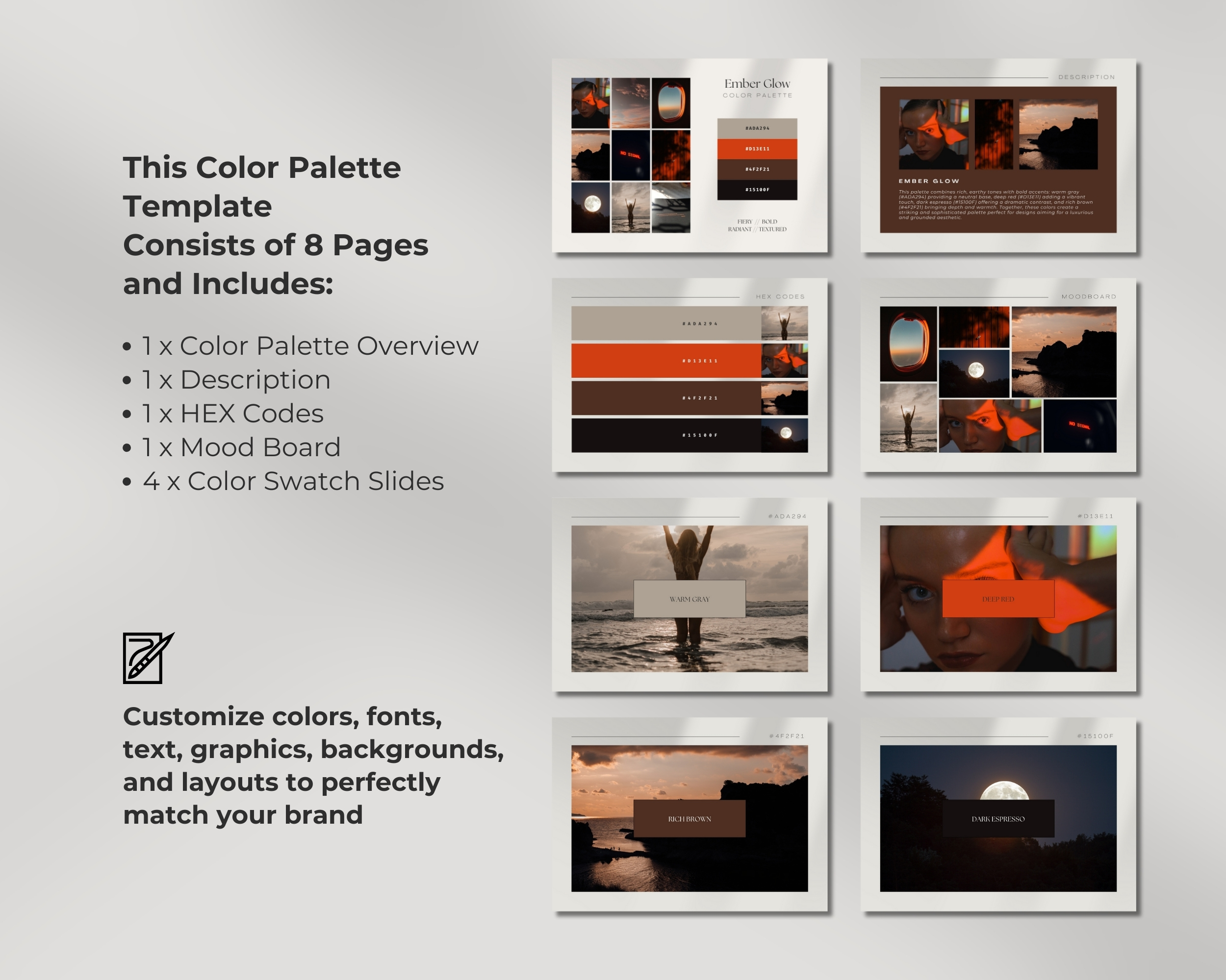 Ember Glow Digital Color Palette